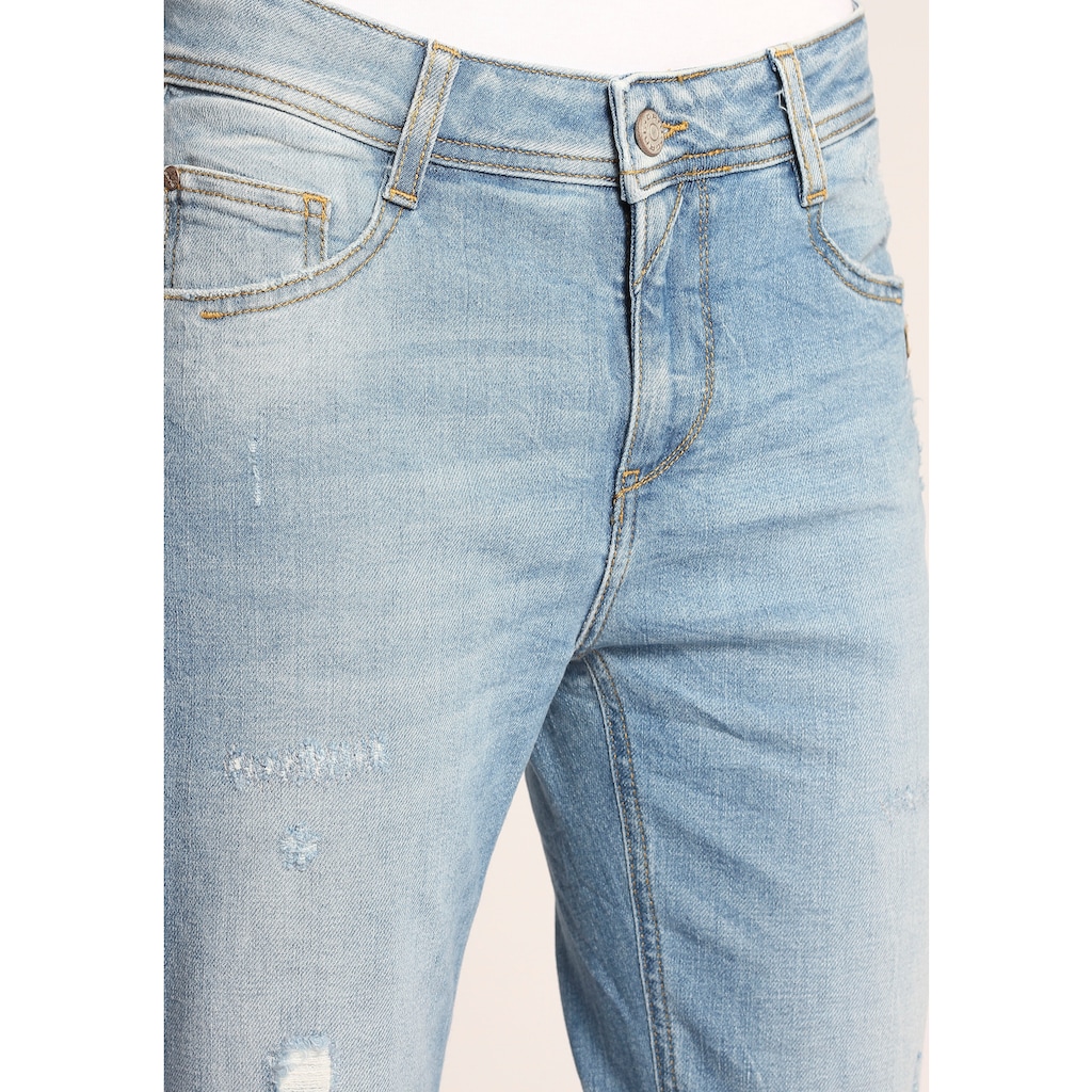 GANG Relax-fit-Jeans »94AMELIE CROPPED«, mit verkürzter Beinlänge und ausgefranster Kante am Saumabschluss