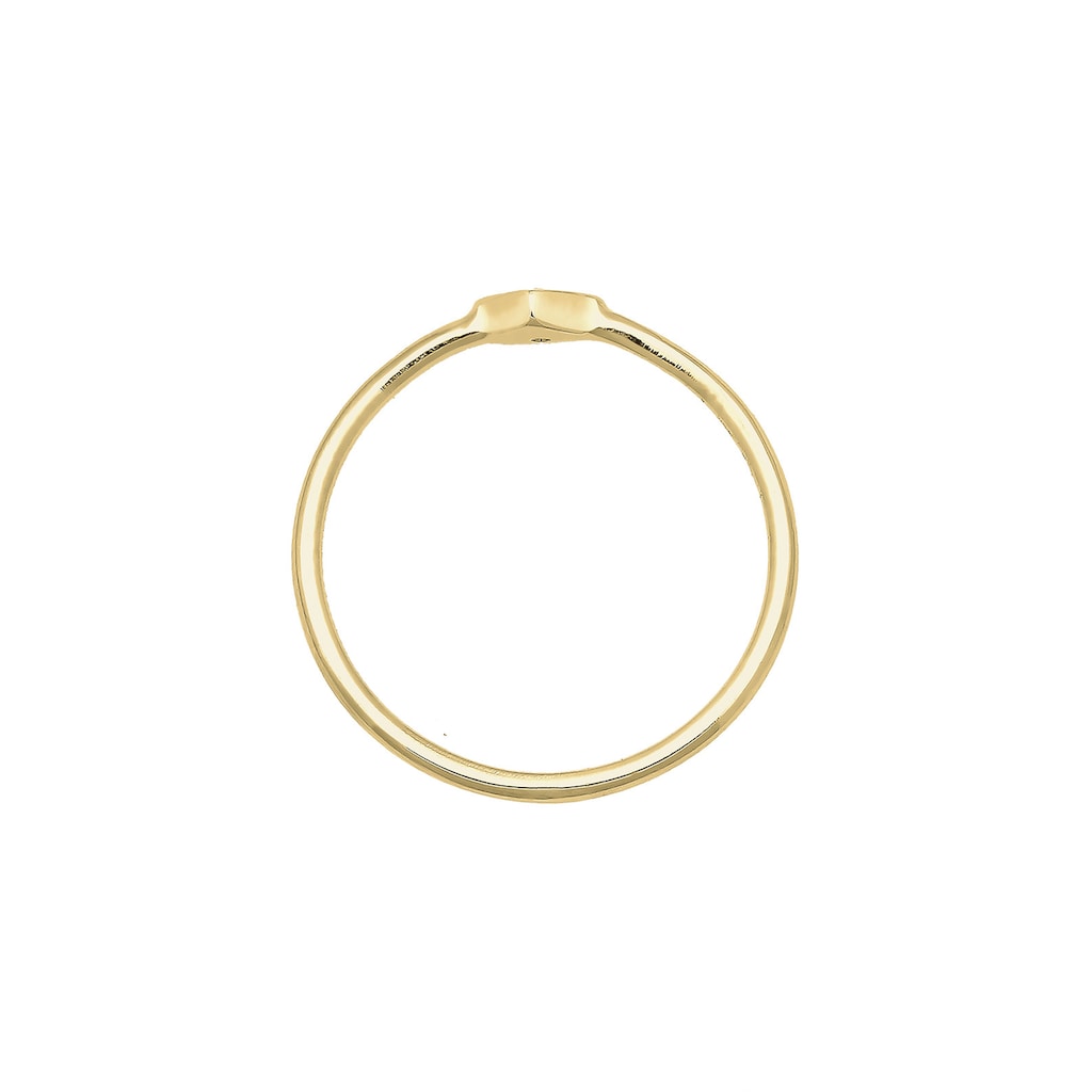 Elli DIAMONDS Verlobungsring »Verlobungsring Geo Diamant (0.03 ct.) 375 Gelbgold«