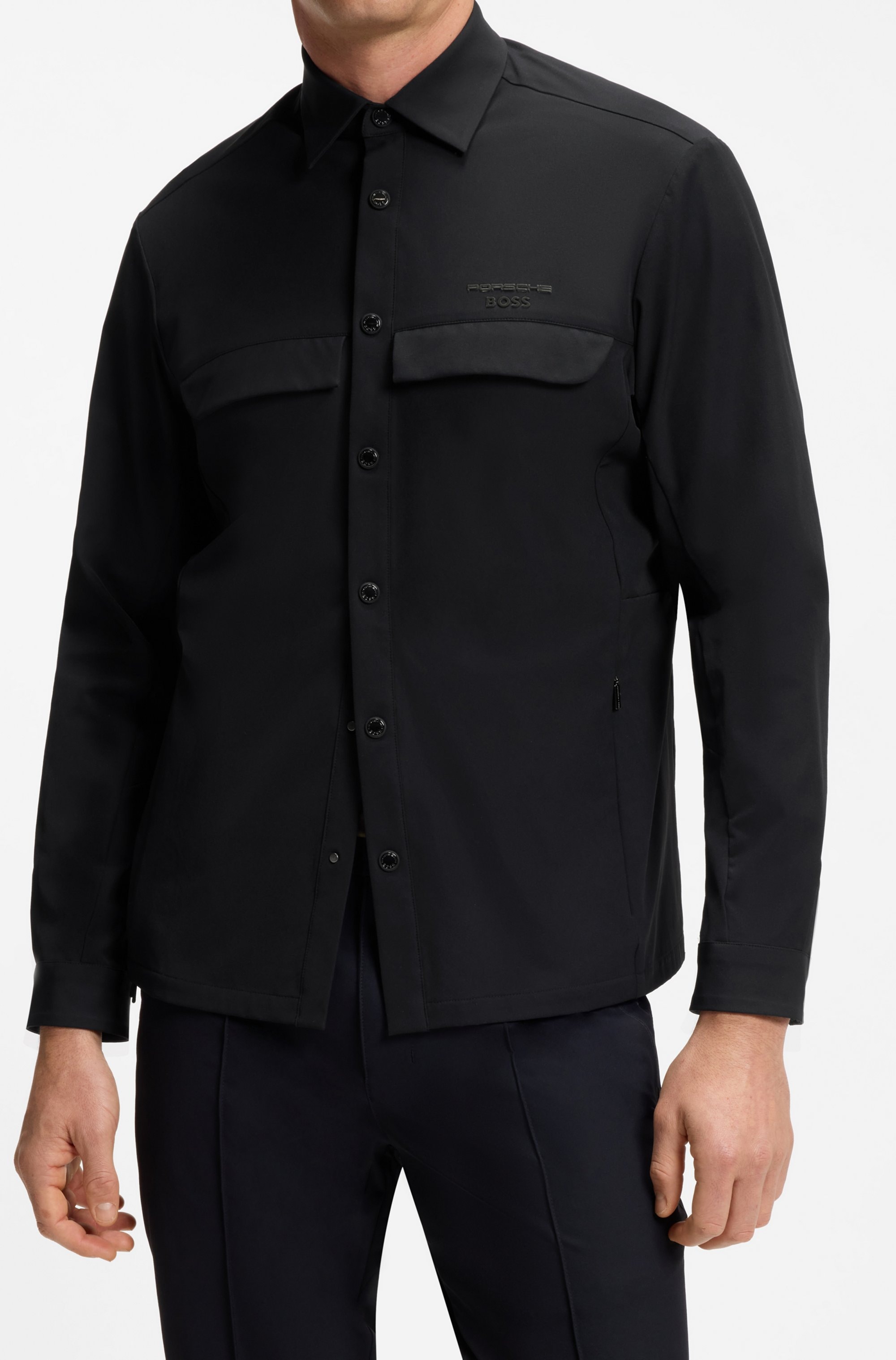 BOSS GREEN Hemdjacke »Porsche Spirit 70 Capsule Collection« Premium Herrenmode Limited