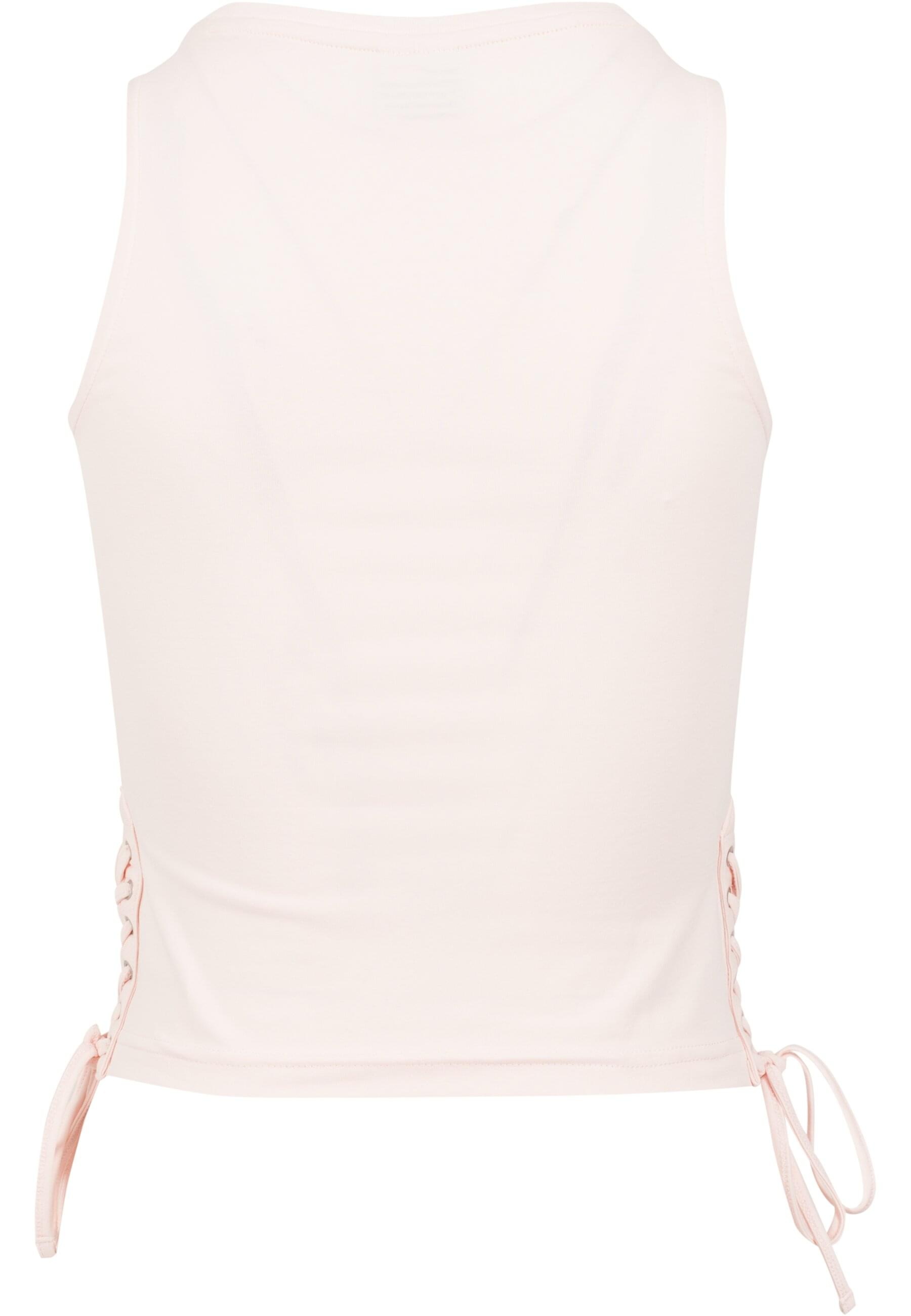 URBAN CLASSICS Muskelshirt "Urban Classics Damen Ladies Lace Up Cropped Top günstig online kaufen