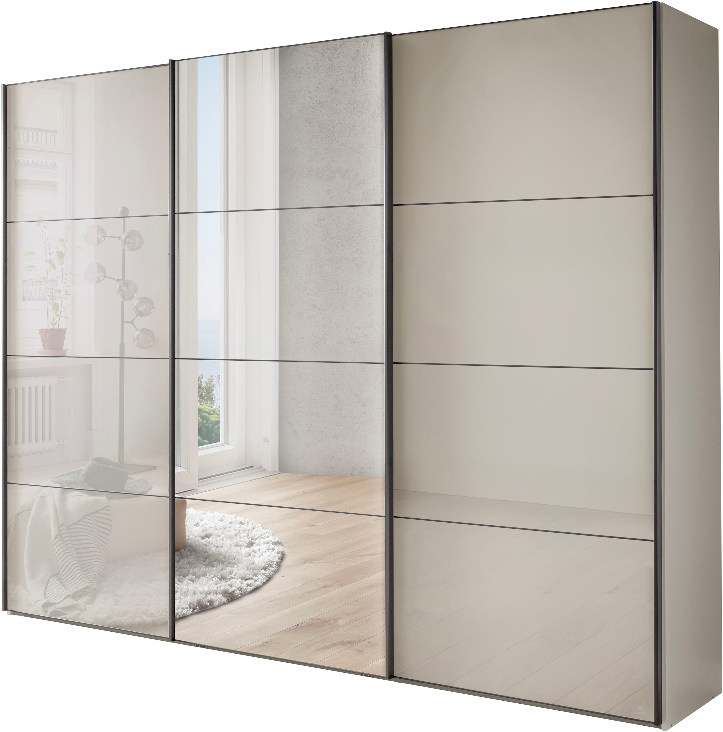 WIEMANN Schwebetürenschrank "Phoenix, Made in Germany, modernes Design, Hig günstig online kaufen