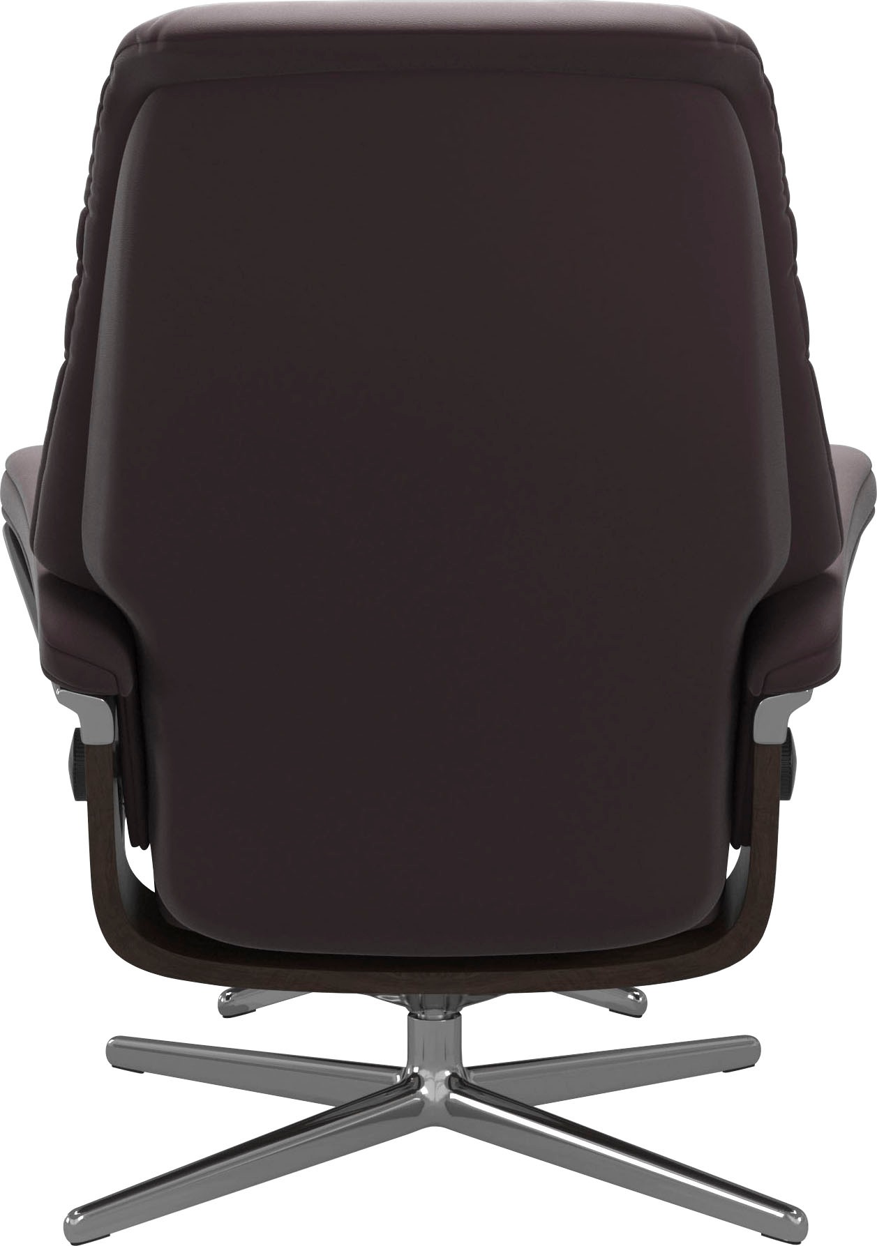 Stressless® Relaxsessel »Sunrise«, (Set, Relaxsessel mit Hocker), mit Hocker, mit Cross Base, Größe S, M & L, Holzakzent Wenge
