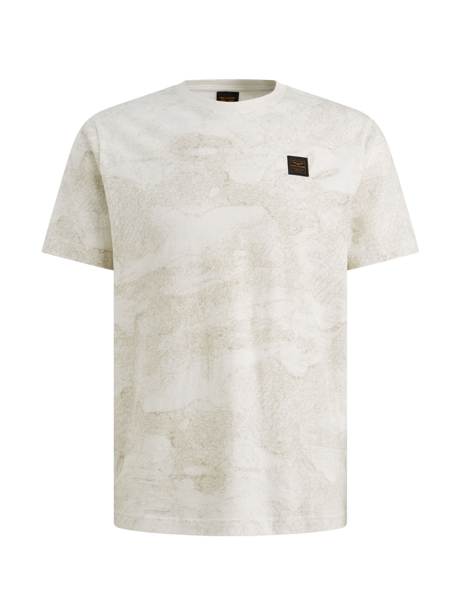 PME LEGEND T-Shirt »Short sleeve r-neck single jersey aop« mit Logo Stickerei