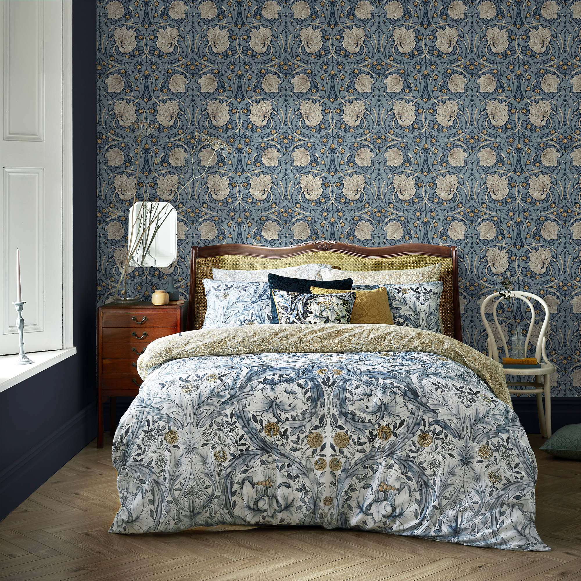 WILLIAM MORRIS AT HOME Vliestapete "Pimpernel" Retro texturiert Design Tapeten