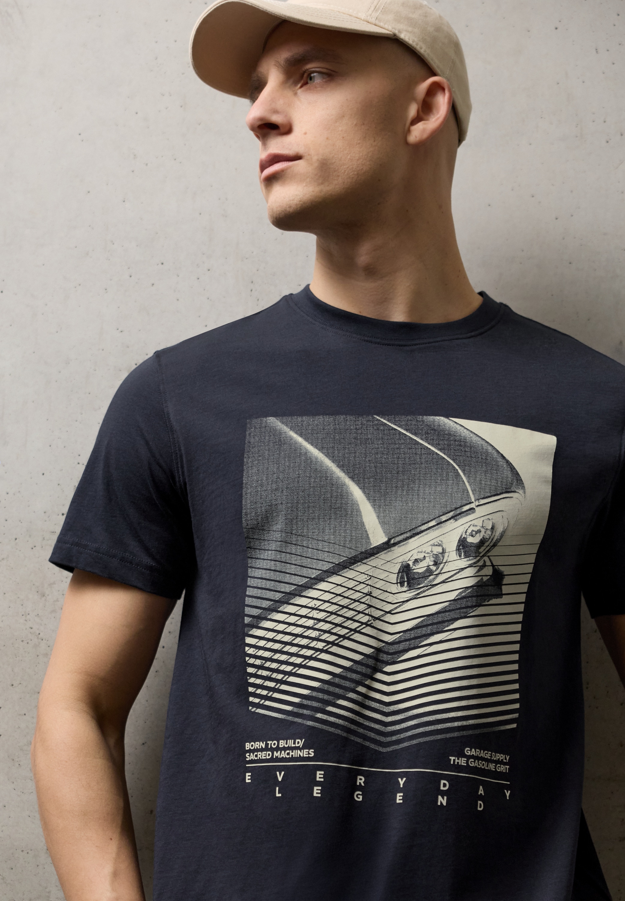 STREET ONE MEN T-Shirt aus reiner Baumwolle