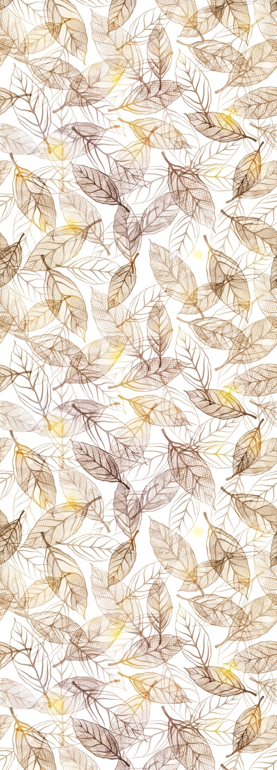 queence Vinyltapete »Blätter braun«, natürlich, Selbstklebende Tapete  90x250cm mit herbstlichem Motiv per Rechnung | BAUR