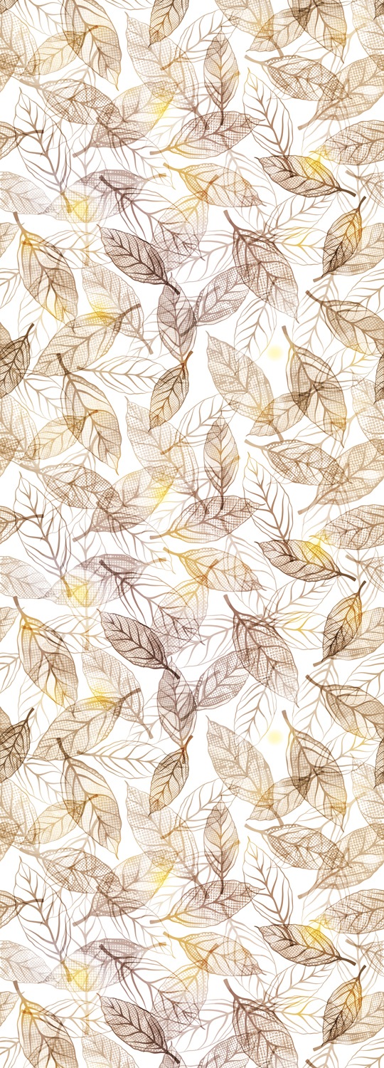 queence Vinyltapete »Blätter braun«, natürlich, Selbstklebende Tapete  90x250cm mit herbstlichem Motiv per Rechnung | BAUR