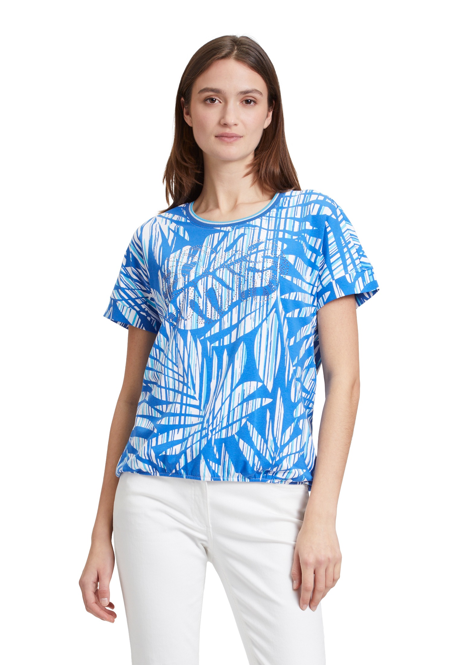Betty Barclay Kurzarmshirt "Damen Casual-Shirt mit Gummizug" 1 Stk. tlg. Gl günstig online kaufen