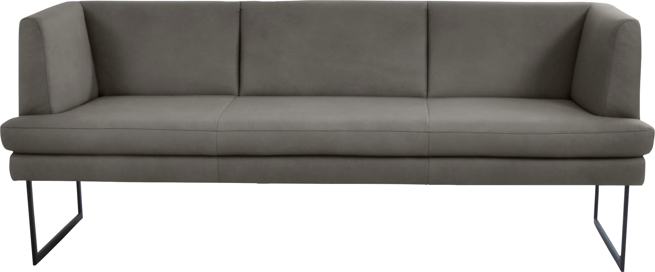 K+W Komfort & Wohnen "Cube" Hammerkissenoptik, 2 Breiten, Metallkufe schwarz