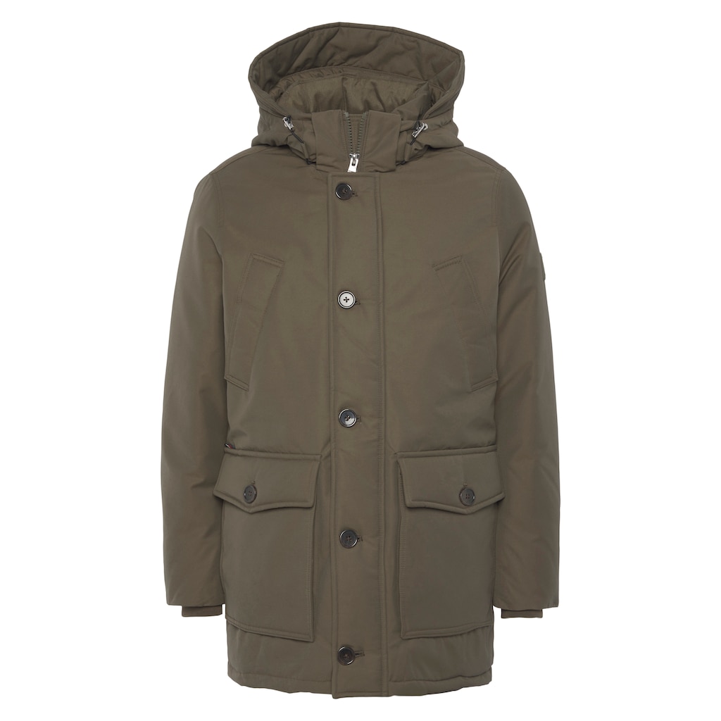 Tommy Hilfiger Parka »ROCKIE NON FUR DOWN PARKA«, mit Kapuze