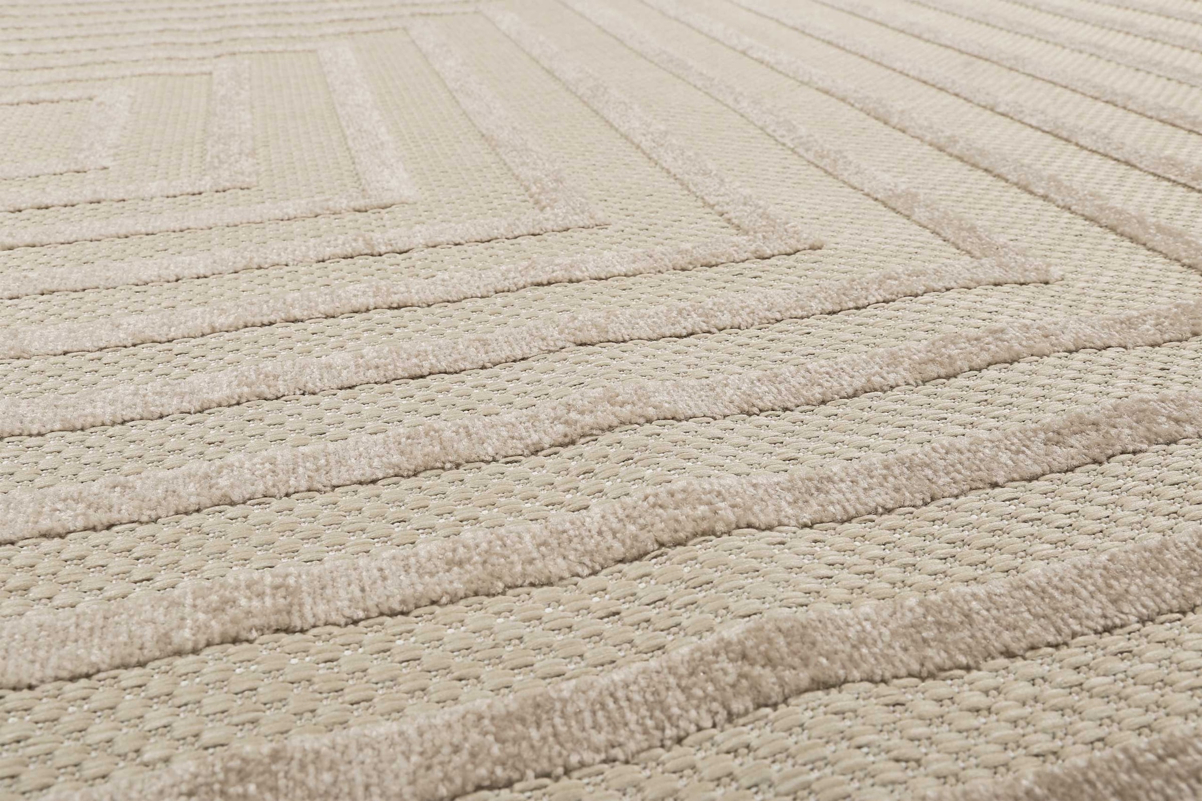 Esprit Outdoorteppich »Carolina  ESP-54227«, rechteckig, 6 mm Höhe, mit Hoch-Tief-Effekt, modern, robust, pflegeleicht, Terrasse, Küche