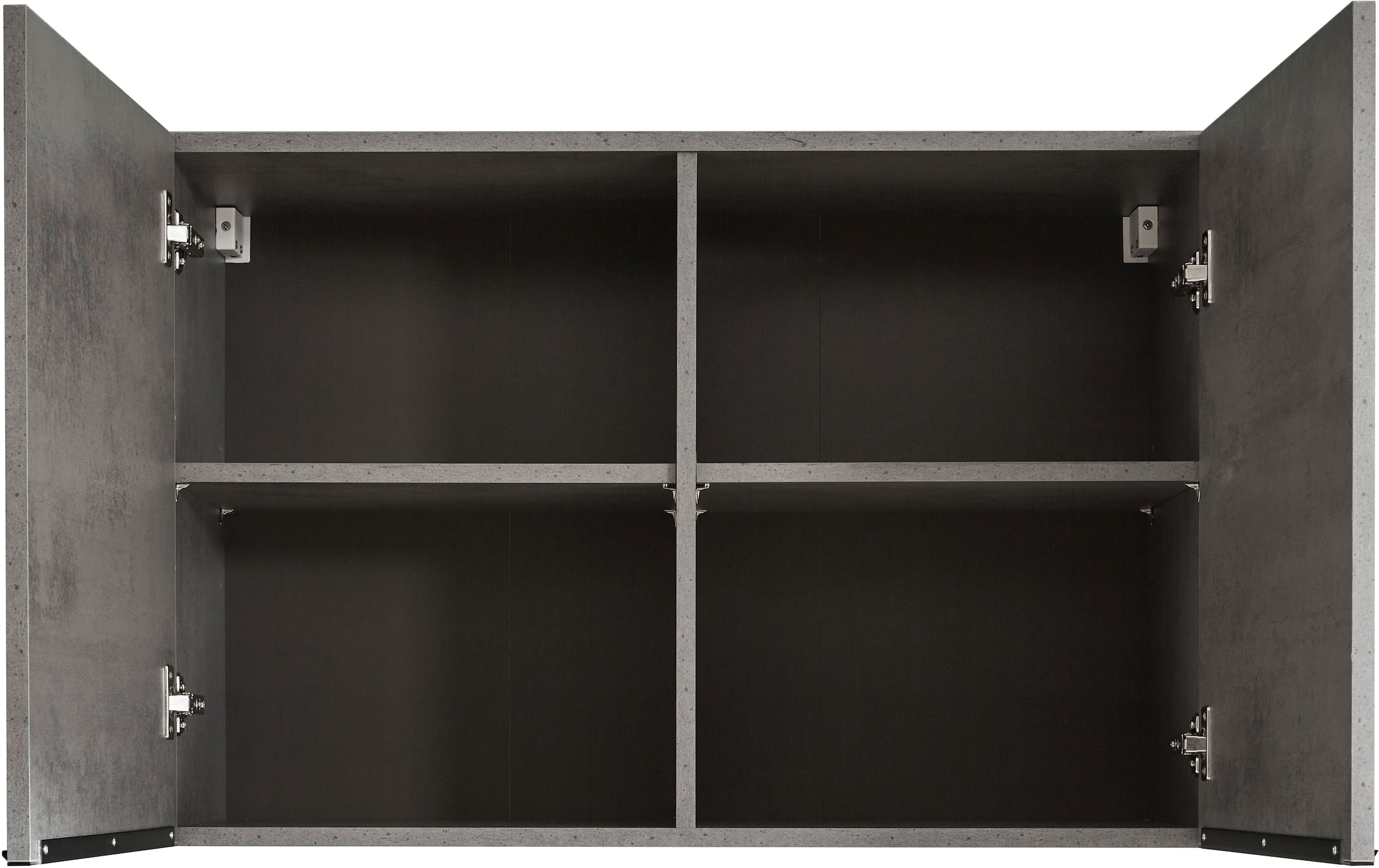 BASIC by Balculina Hängeschrank »Sanibel Küchenschrank, Küchenhängeschrank BxHxT 90 x 60 x 35 cm«, (1 St.), Breite 90cm, Melaminbeschichtung, 2 Türen und 2 Einlegeböden
