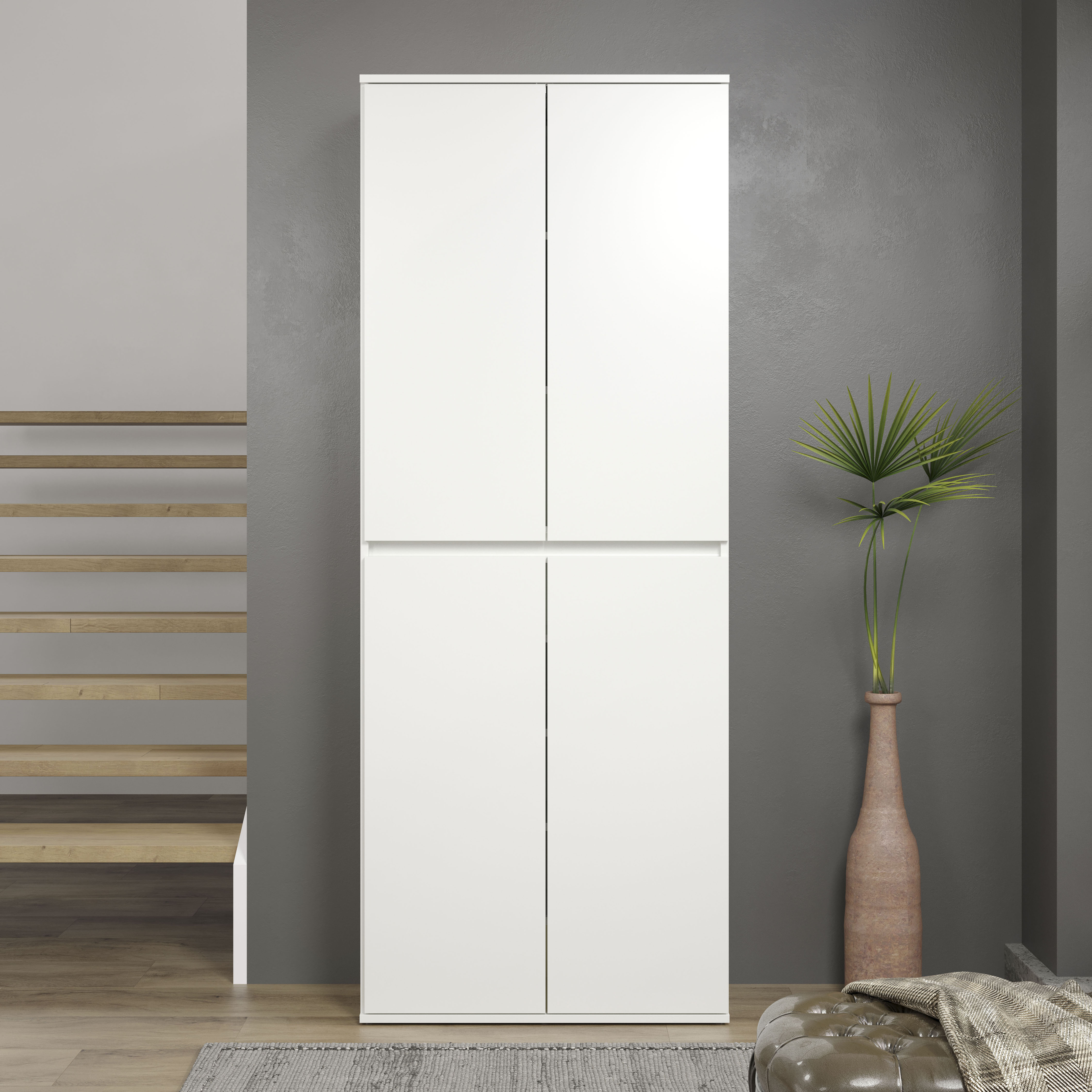 Home affaire Mehrzweckschrank "Novara" Mehrzweckschrank mit Kleiderstange - (B/T/H) nach Wahl 37-74/34/191 cm