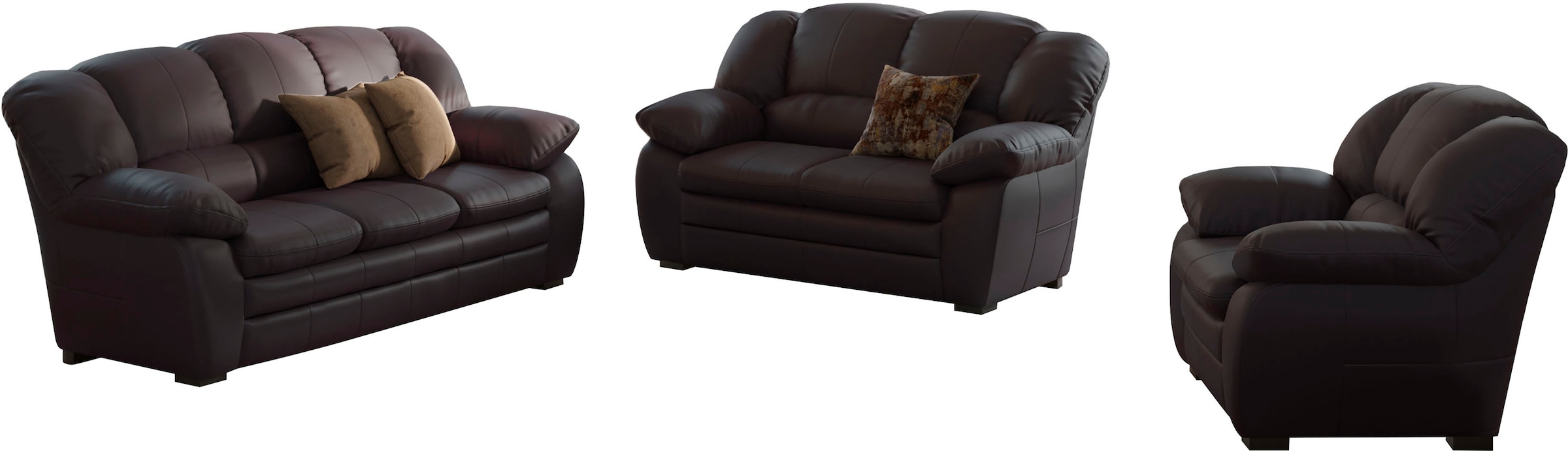 COTTA Polstergarnitur »Casino«, (Set, 3 tlg.), Set bestehend aus: Sessel, 2-Sitzer & 2,5-Sitzer
