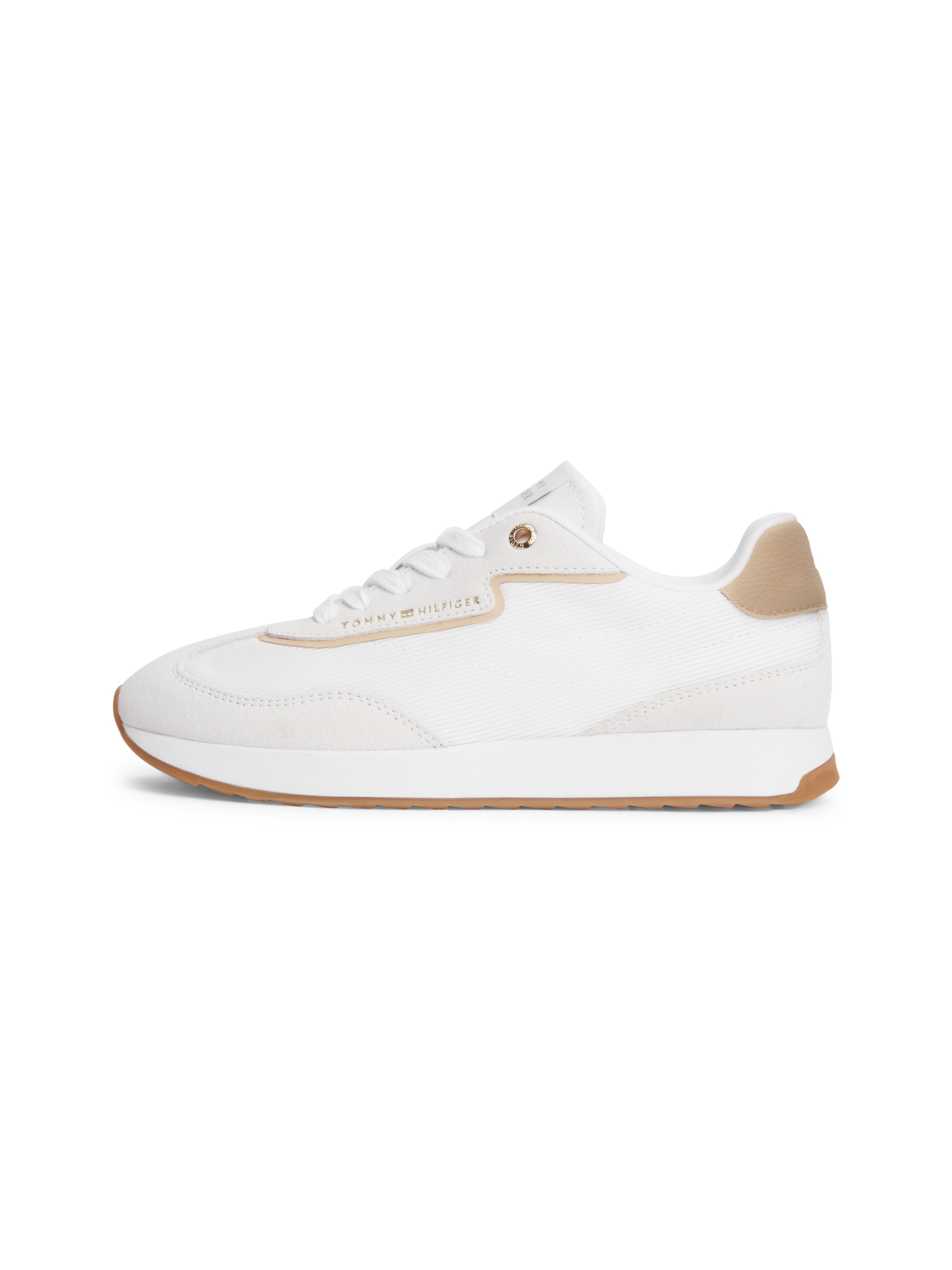 Tommy Hilfiger Sneaker »TH RETRO RUNNER MIX«  Freizeitschuh, Halbschuh, Schnürschuh mit seitlicher Logoprägung