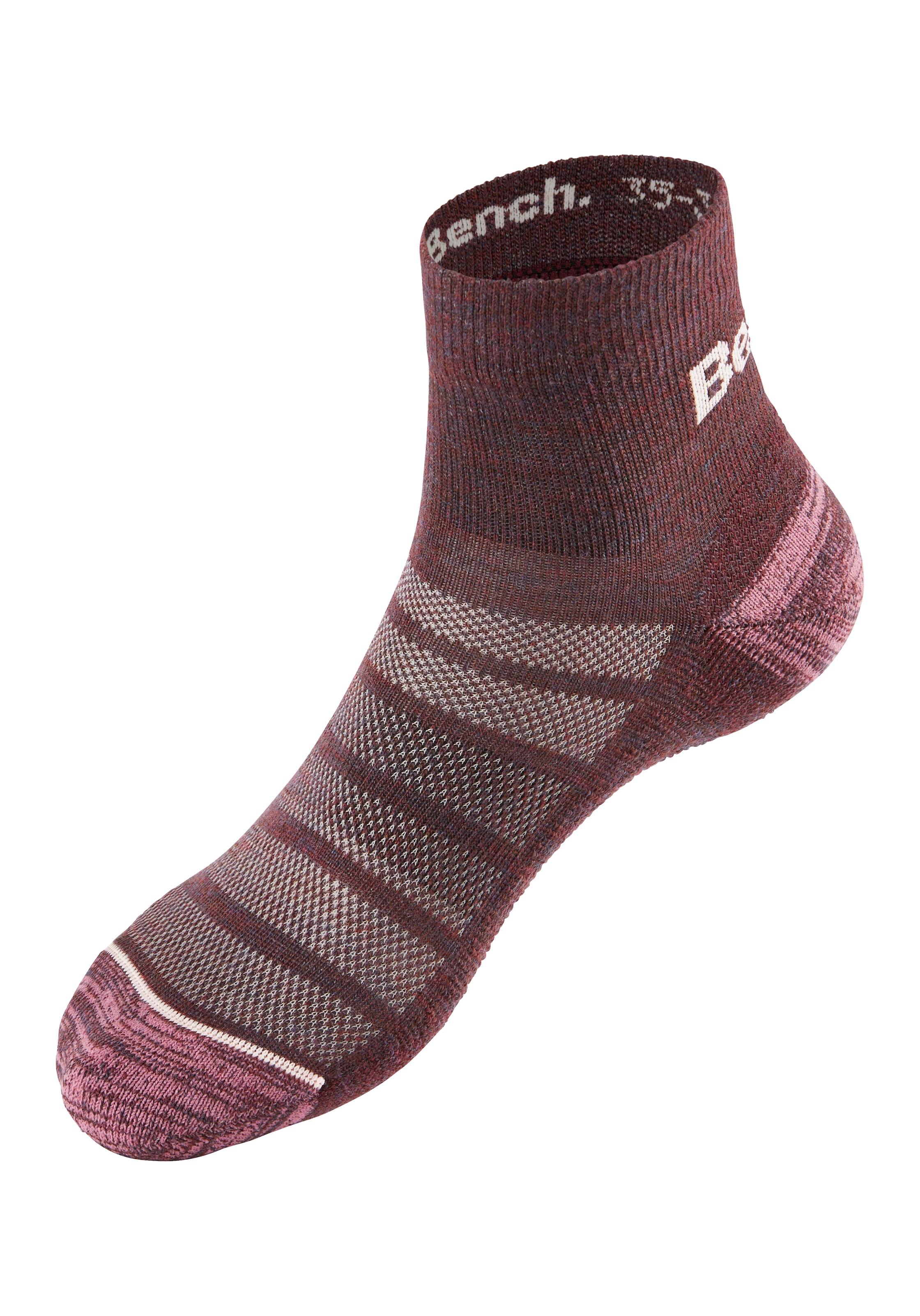 Bench. Wandersocken, (Packung, 2 Paar), Wollsocken aus flauschigem Material mit 51% Wolle