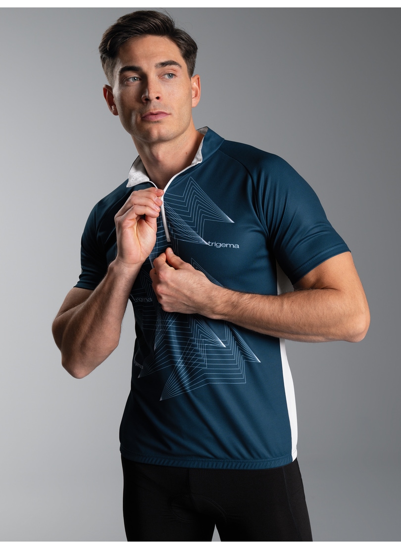 Trigema Poloshirt "TRIGEMA Fahrradjacke mit Spiralförmigen Design" 1