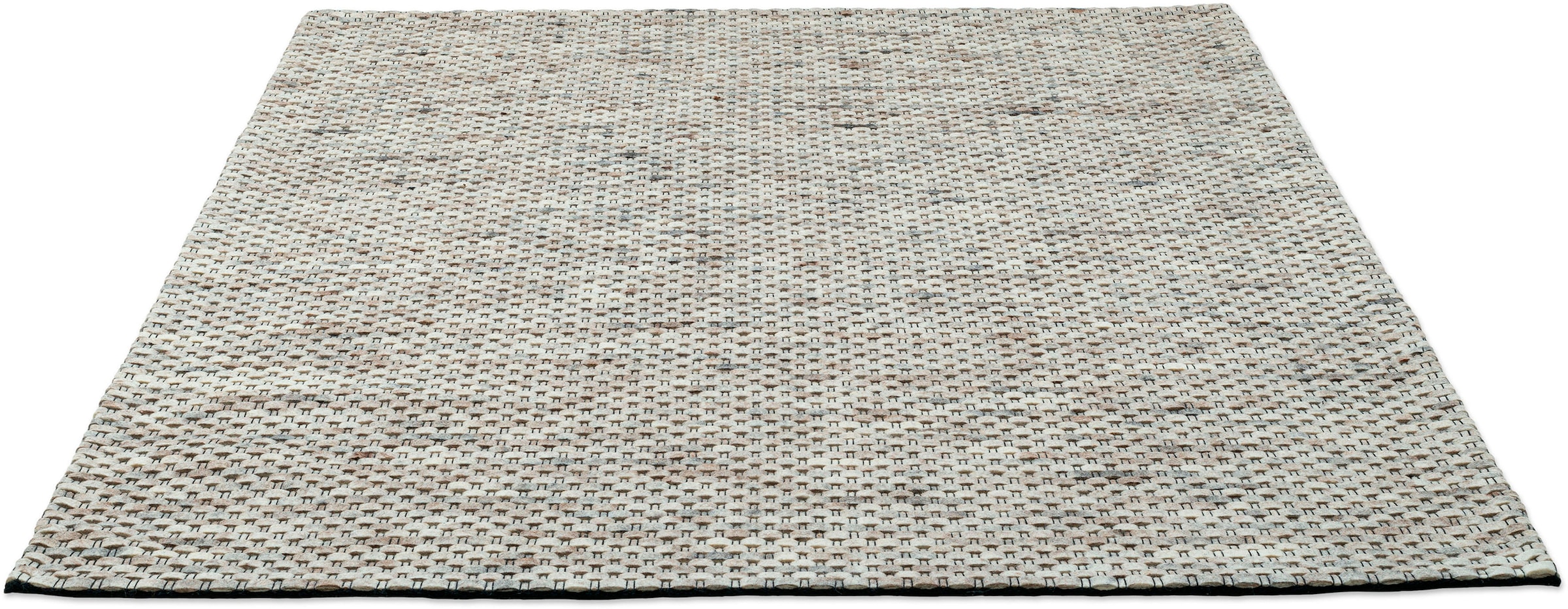 Wollteppich THEKO "Tauern" Gr. 3, beige, B:140cm H:10mm L:200cm, Wolle, Teppiche, Handweb Teppich, reine Wolle, handgewebt