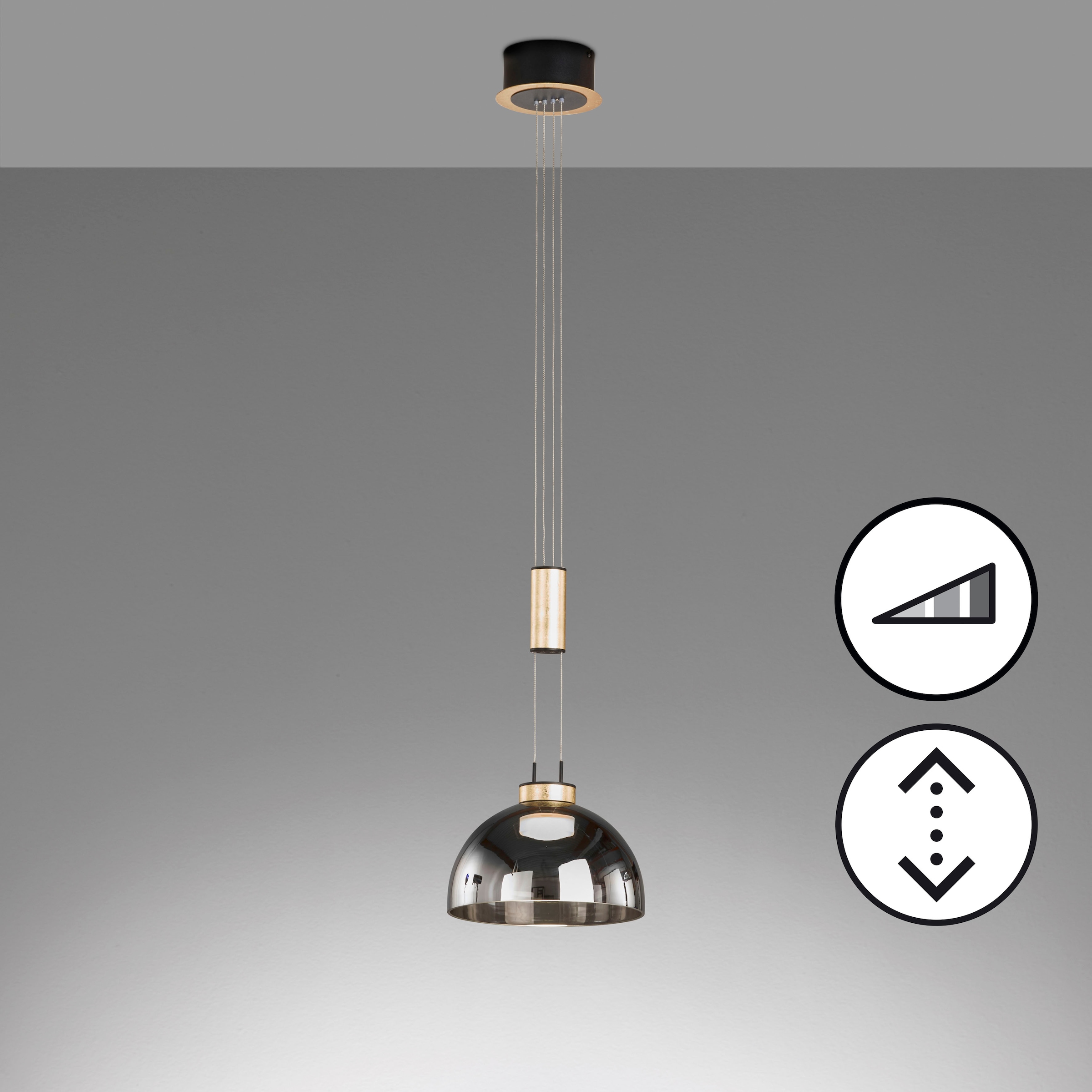 FISCHER & HONSEL LED Pendelleuchte »Avignon«, 1 flammig, Leuchtmittel LED-Modul | LED fest integriert, langlebige LED, dimmbar