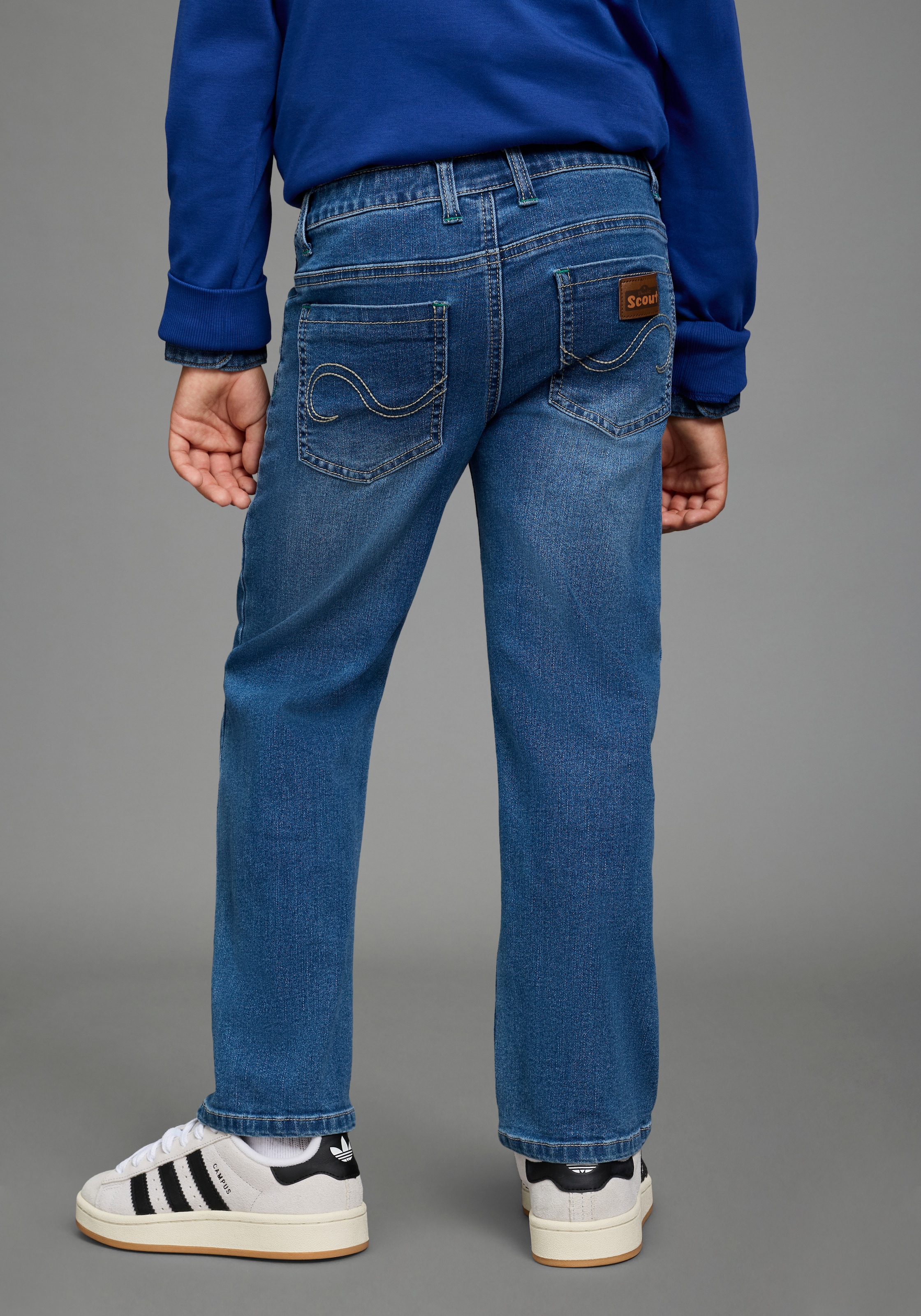 Scout Straight-Jeans »Gerade Schlupf-Stretchjeans - NEU von SCOUT« Stretch-Jeans, straight fit, mit mehreren Taschen inklusive Coinpocket