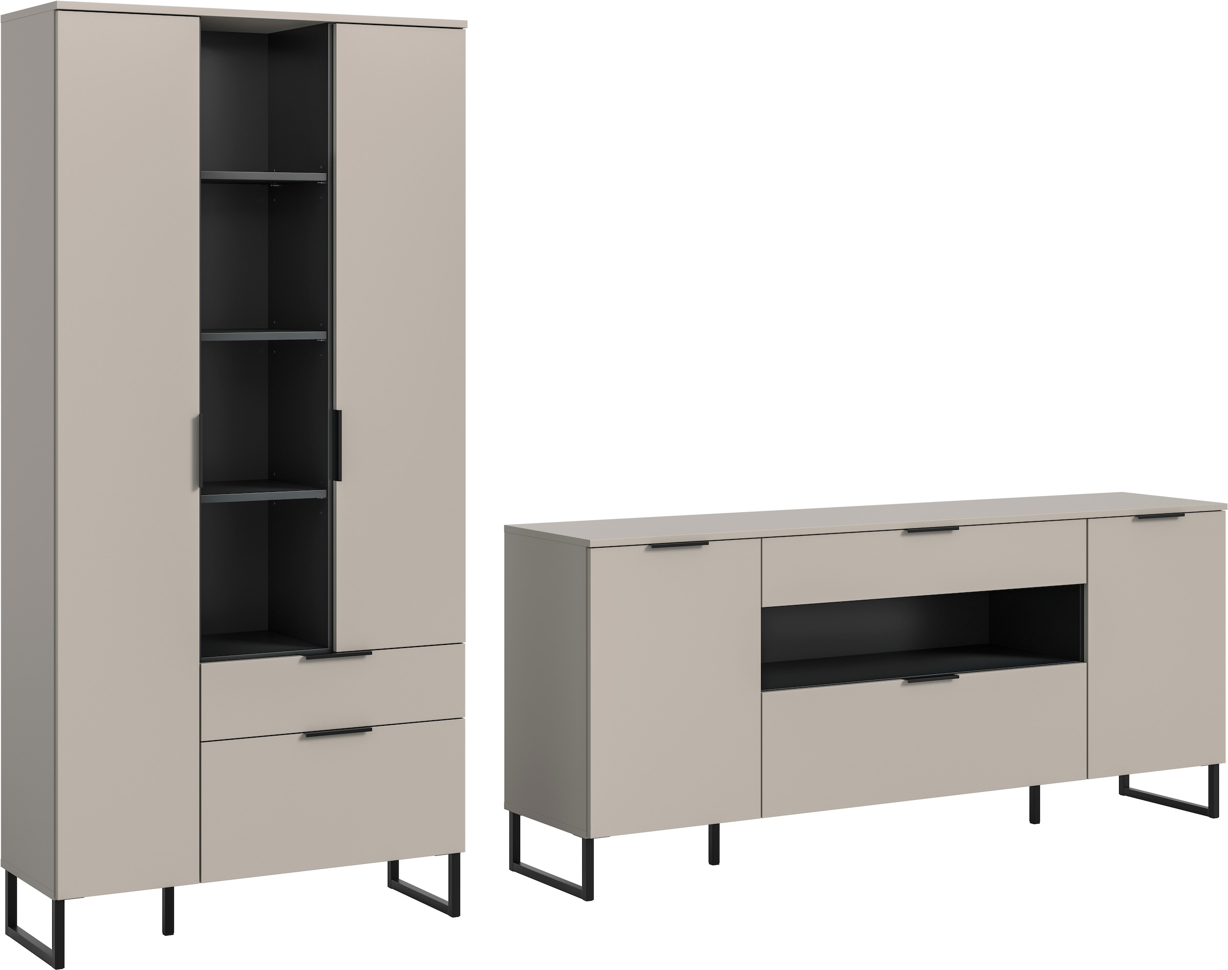 INOSIGN Wohnwand "Adio, Wohnkombination 290 cm Breit", (Set, 2 St.), Adio, günstig online kaufen