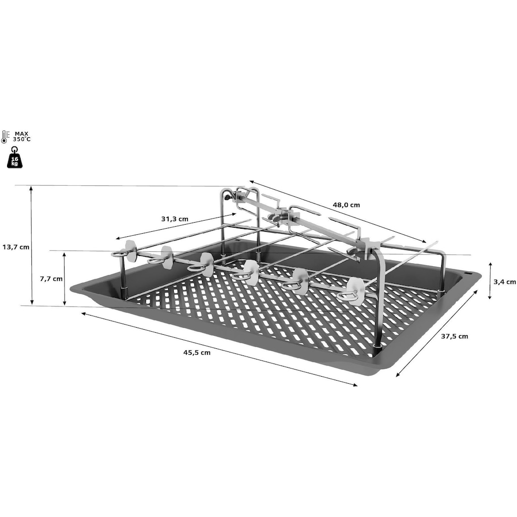 BOSCH Grillschale »HEZ635001«, Metall