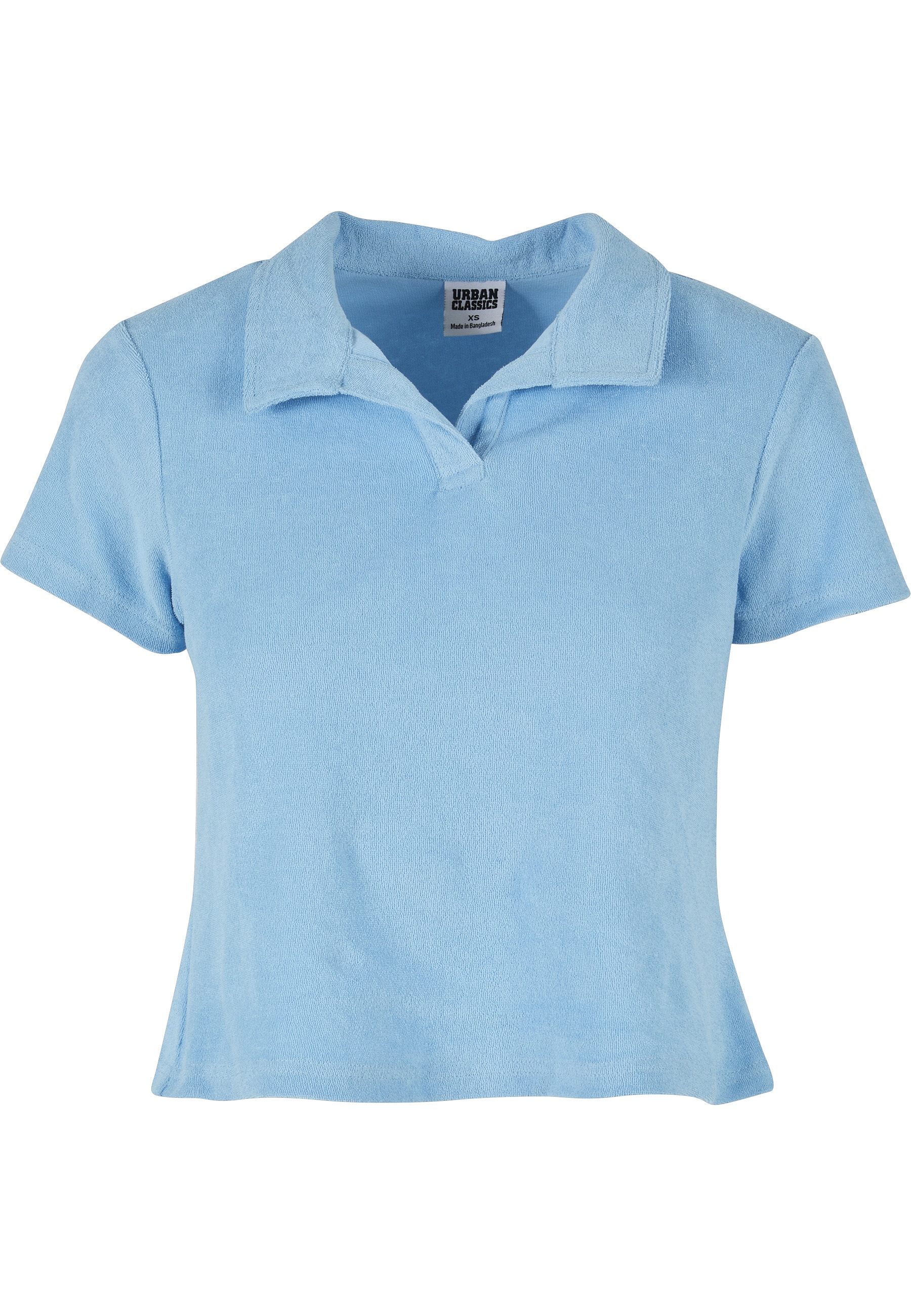 URBAN CLASSICS Kurzarmshirt "Urban Classics Damen Ladies Towel Polo Tee" 1 günstig online kaufen