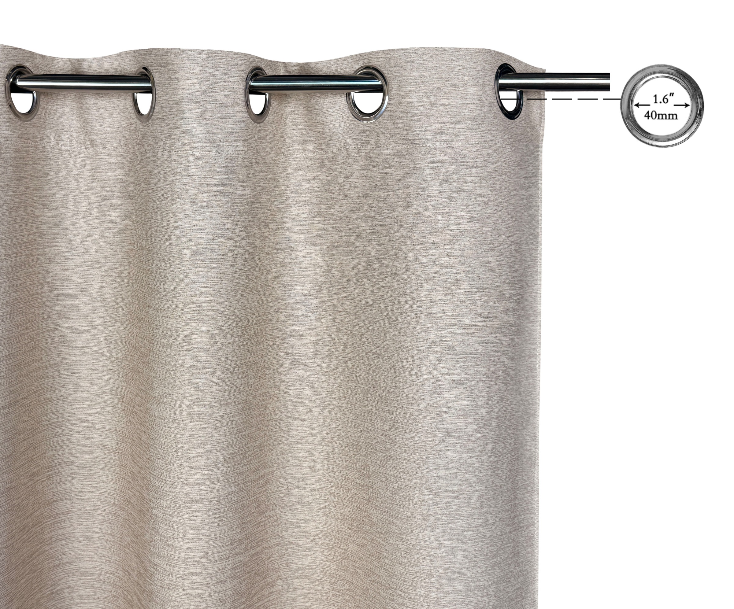 Thumbnail - my home Verdunkelungsvorhang "Fleuriss" Ösen 1 Stk. tlg. Wohnzimmer, Schlafzimmer, Arbeitszimmer, Kinderzimmer, modern