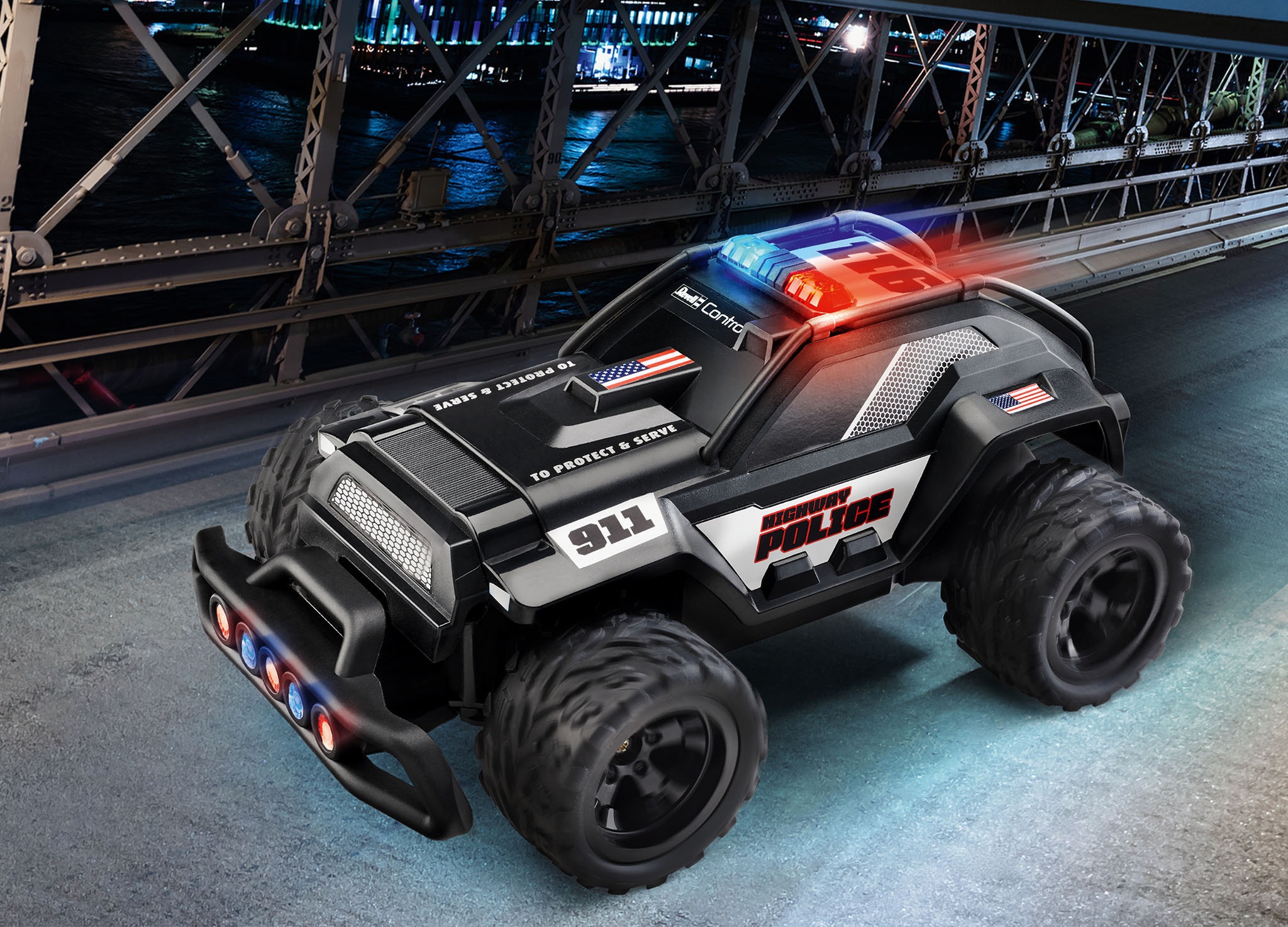 Revell® RC-Auto »Highway Police«, mit LED Blaulichtbalken