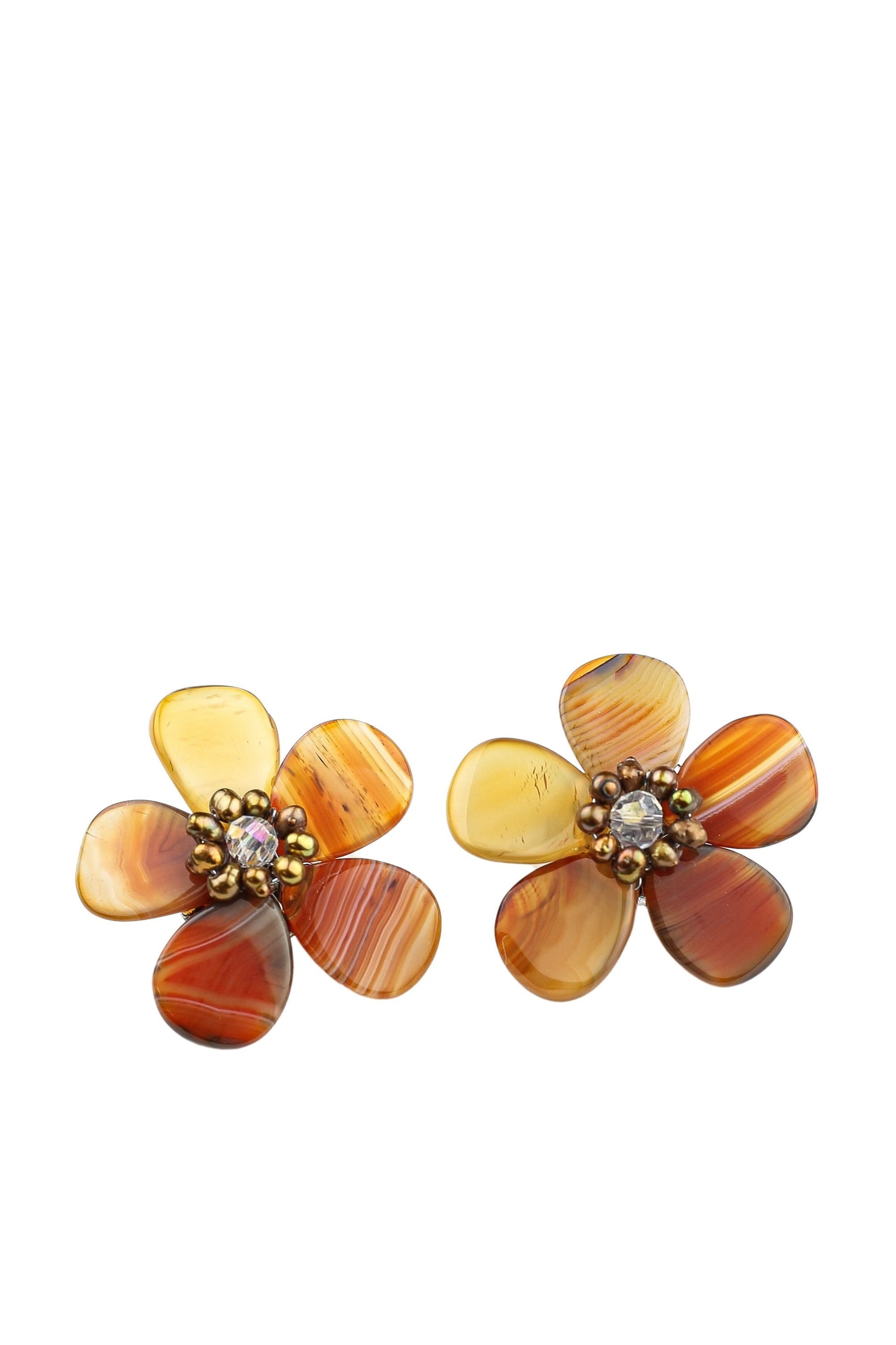 COLLEZIONE ALESSANDRO Paar Ohrclips "Blossom"