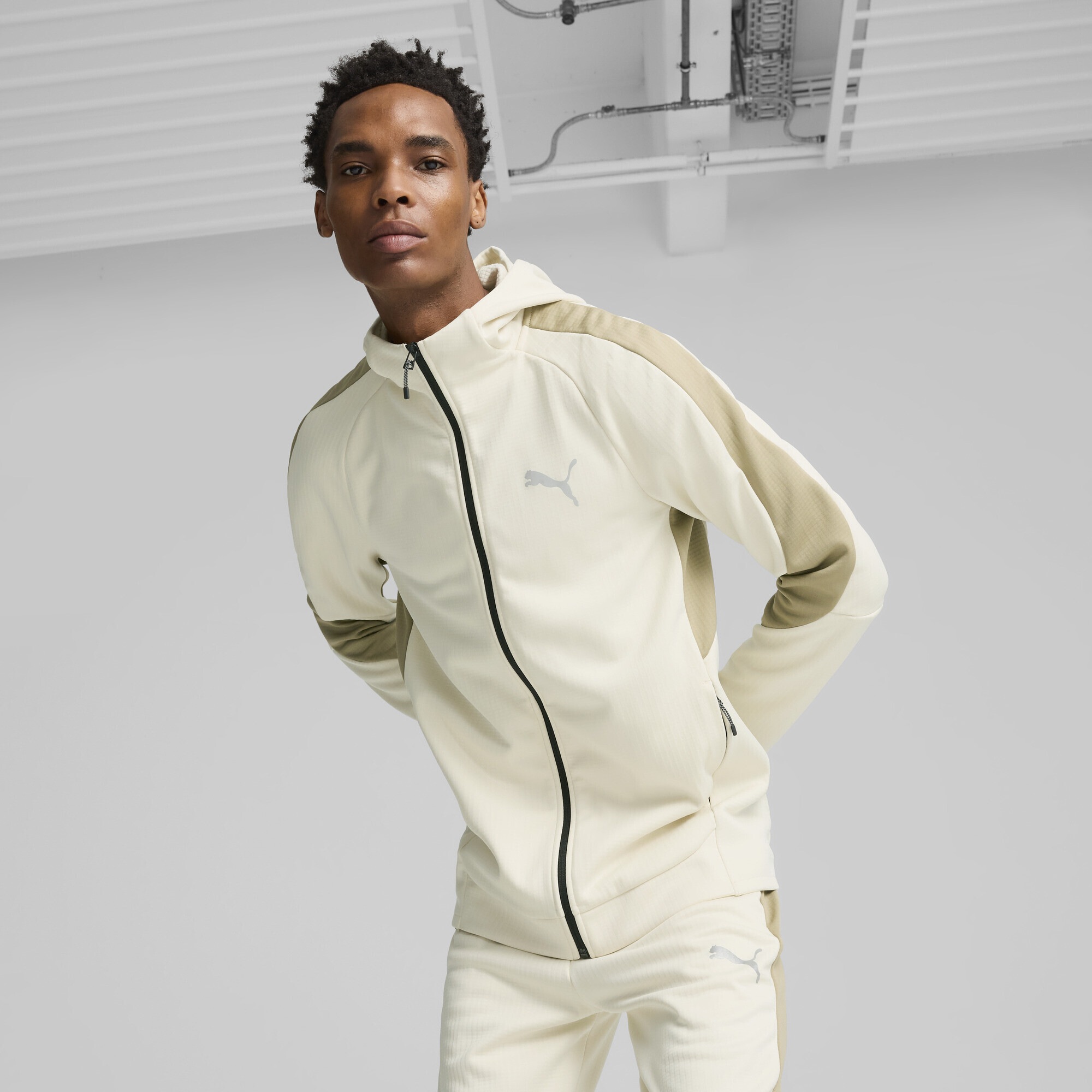 PUMA Sweatjacke »EVOSTRIPE Hoodie mit durchgehendem Reißverschluss Herren«