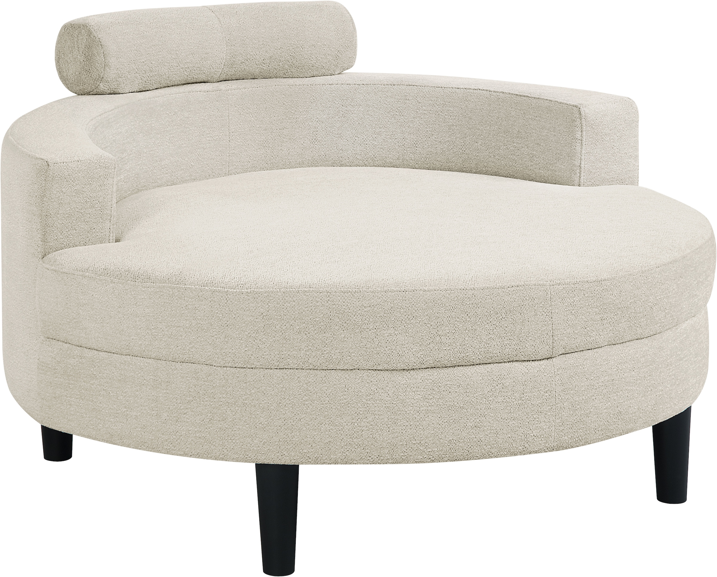 ATLANTIC home collection Loveseat »Ravi«, XXL- Sessel, inklusive Stauraumhocker, Rückenkissen & drei Zierkissen