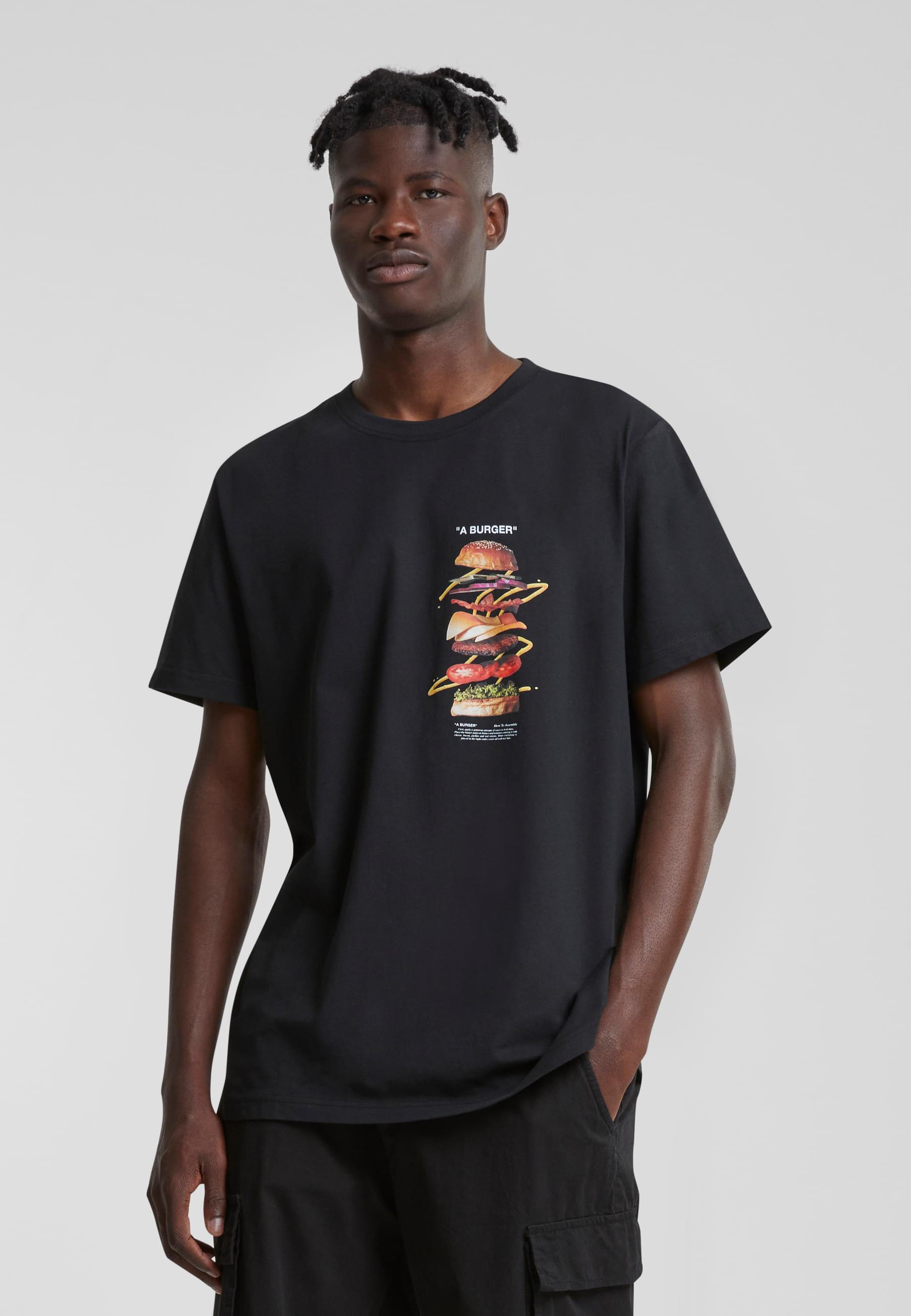 Thumbnail - MisterTee T-Shirt "MisterTee Herren A Burger Tee", (1 tlg.)