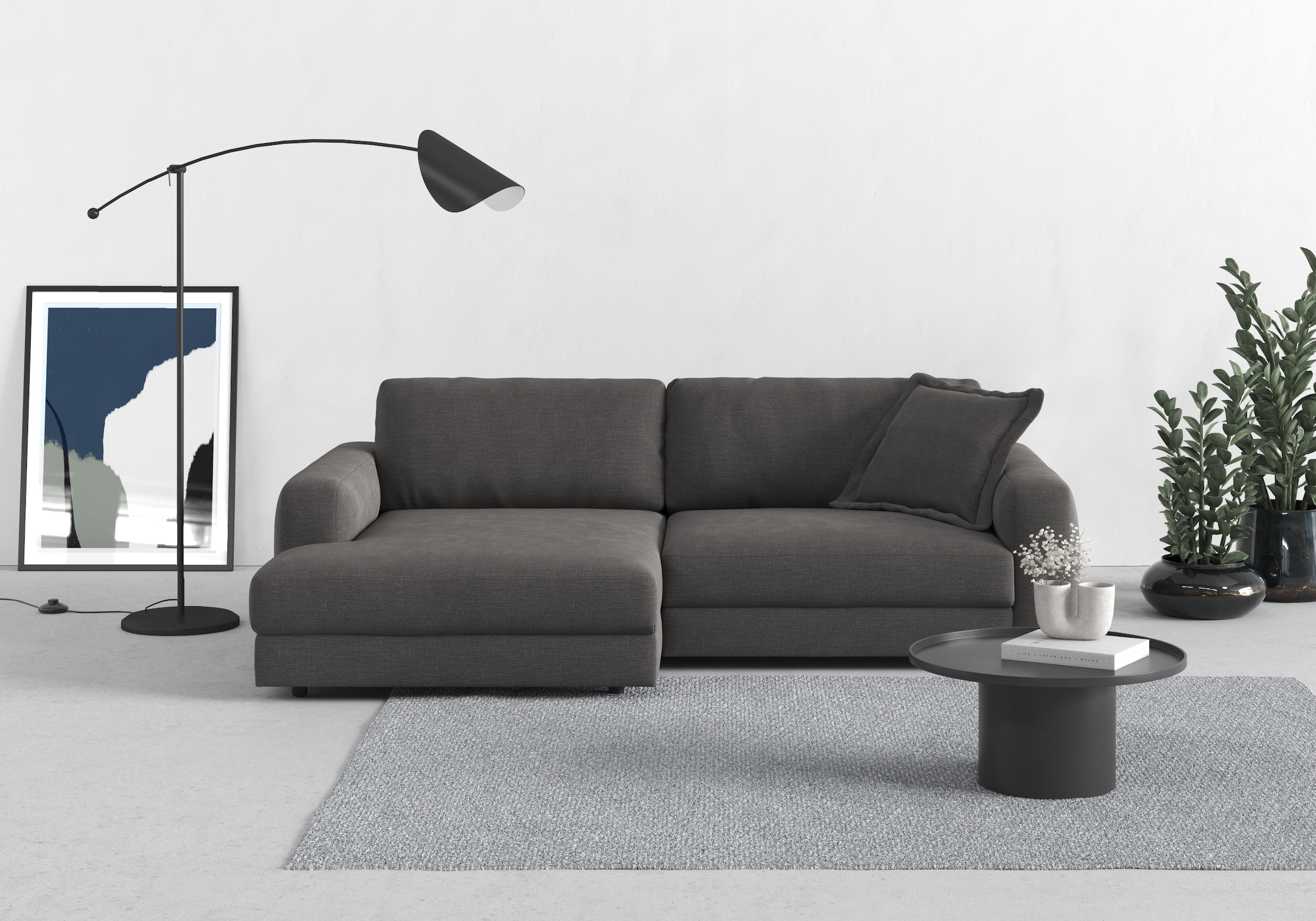TRENDMANUFAKTUR Ecksofa "Bourbon, Mega Designsofa mit tollem Sitzkomfort, B günstig online kaufen