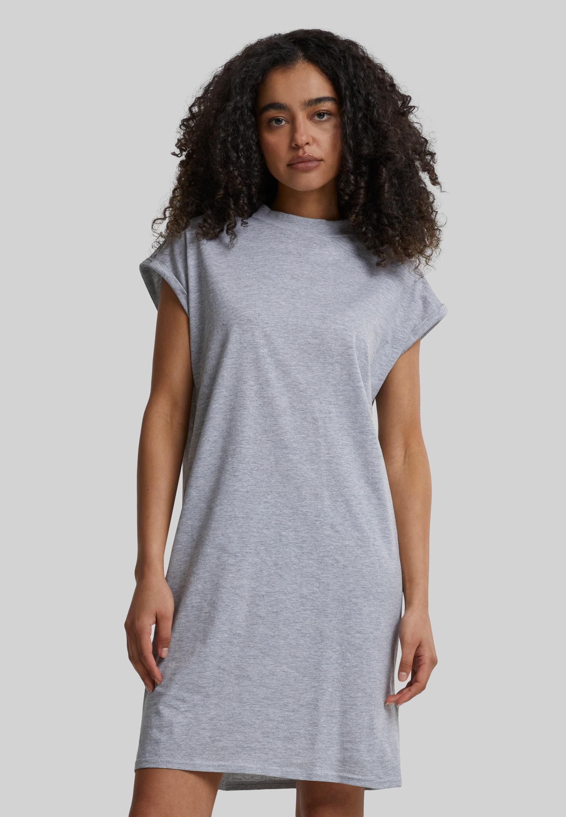 URBAN CLASSICS Shirtkleid »Urban Classics Damen Ladies Turtle Extended Shoulder Dress«, (1 tlg.)