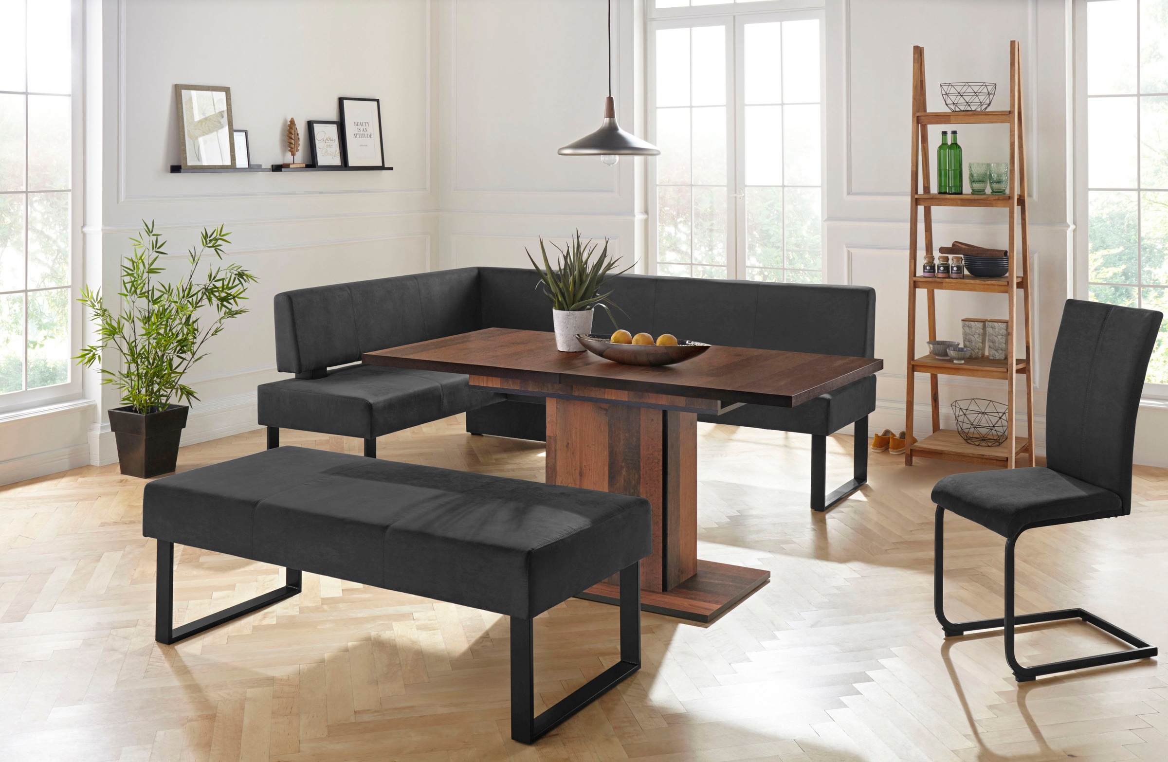 Home affaire Sitzbank »Oliver«, Breite 140cm, mit Metallgestell