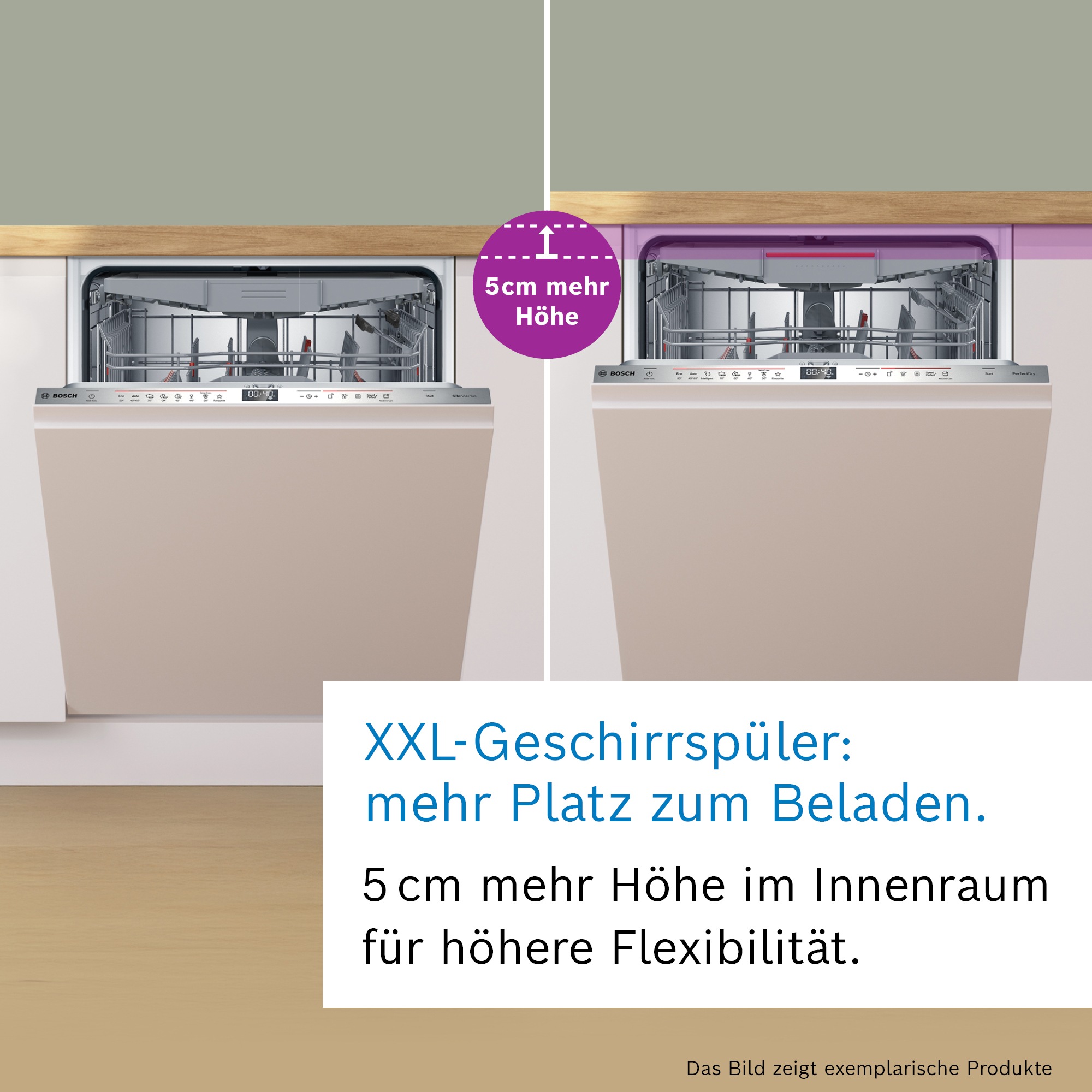 BOSCH vollintegrierbarer Geschirrspüler XXL, Serie 4 "SBV4ETX08E" 13 Maßged günstig online kaufen