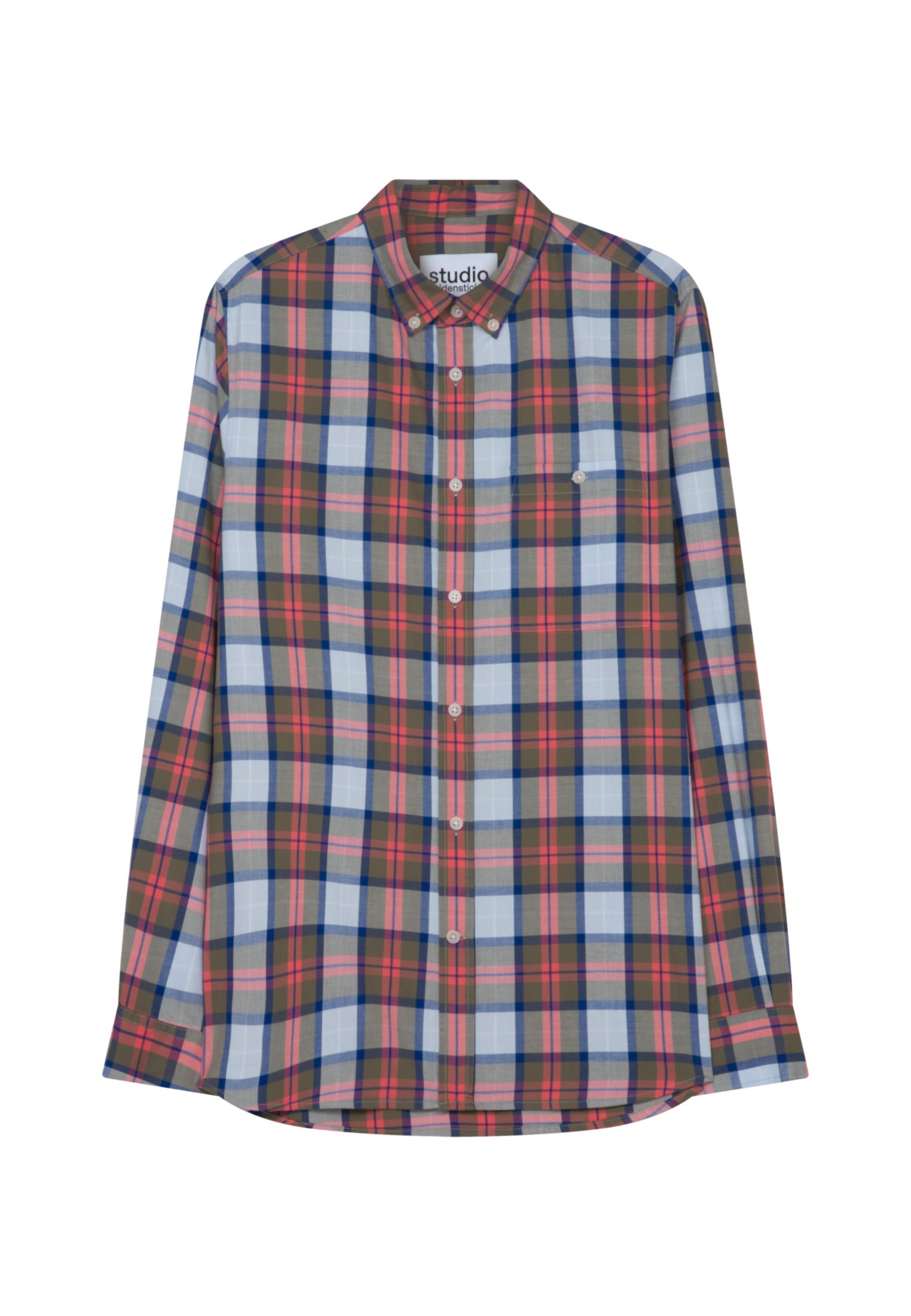 studio seidensticker Businesshemd »Studio«, Regular Langarm Button-Down-Kragen Karo