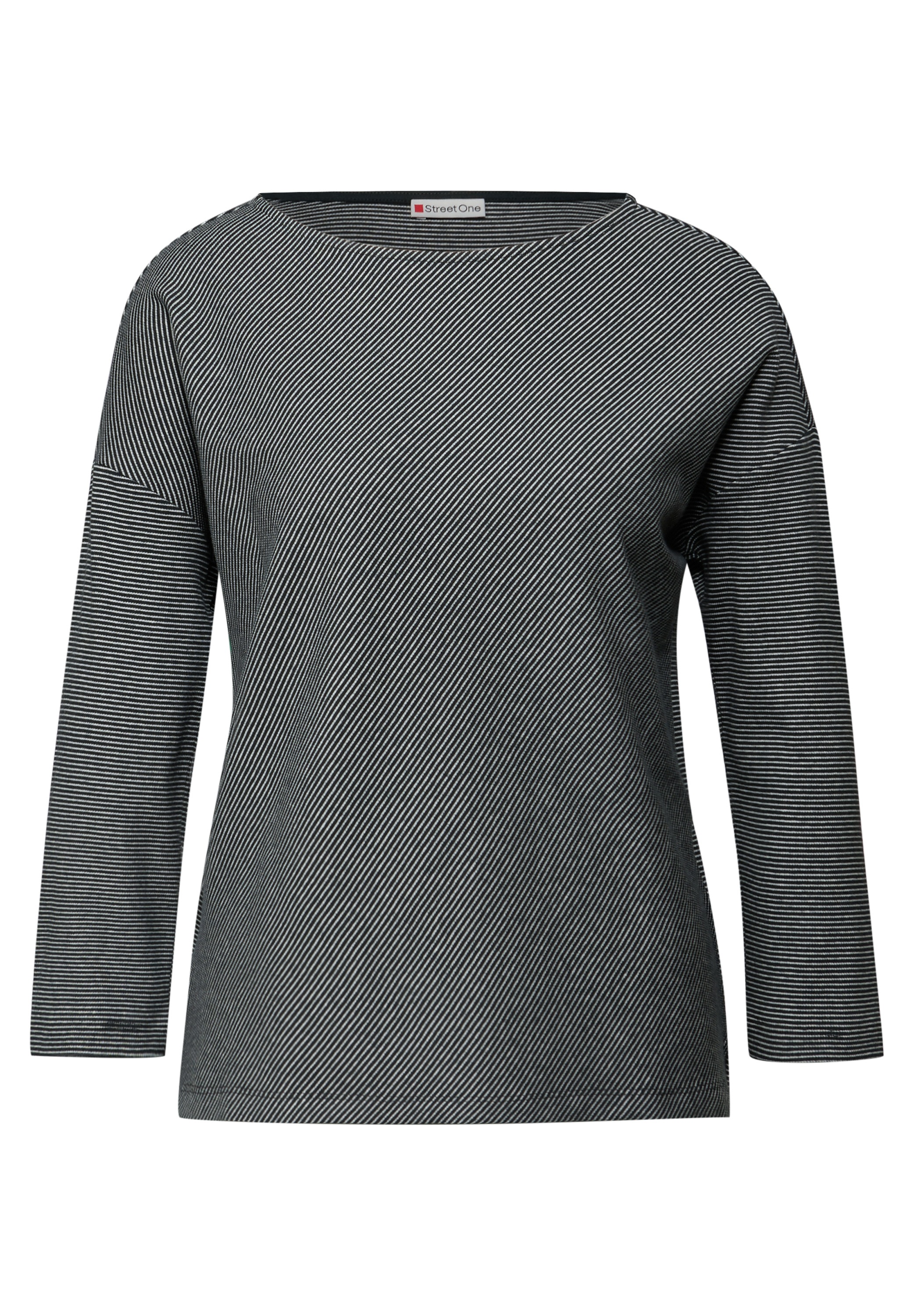STREET ONE 3/4-Arm-Shirt aus Baumwolle mit Stretchante