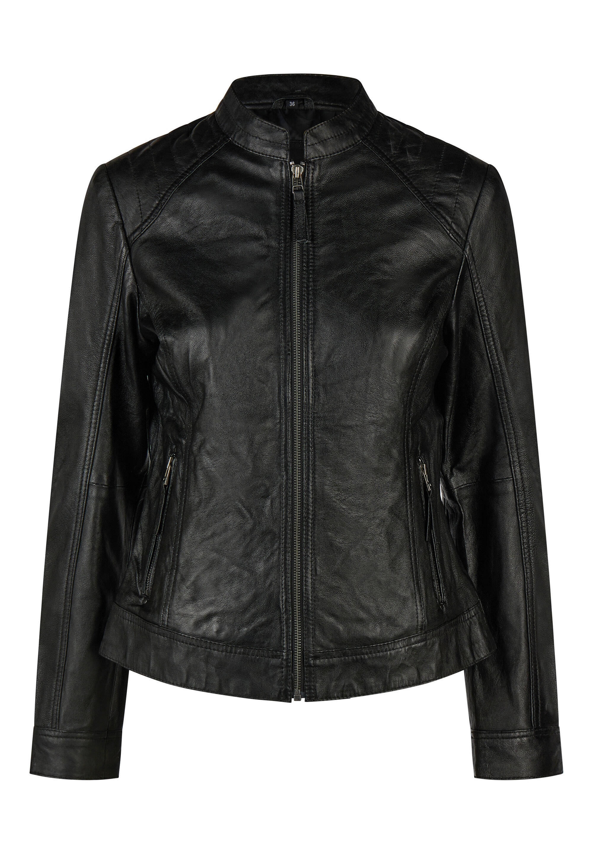 Apple of Eden Lederjacke "Apple of Eden Lederjacke" ohne Kapuze aus weichem Leder