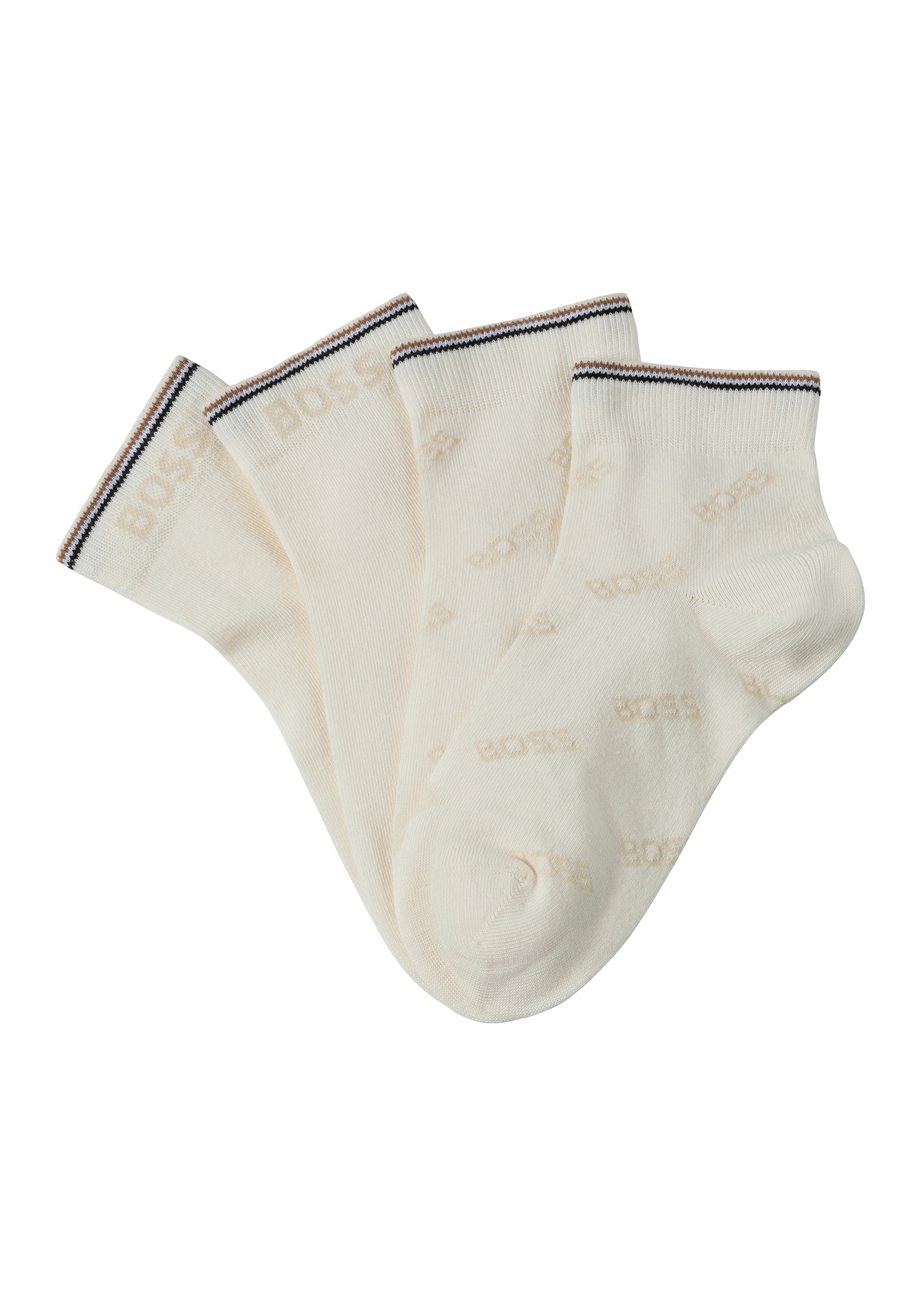 BOSS Socken "2P SH Logo CC W", (Packung, 2 Paar, 2er Pack), mit Kontraststr günstig online kaufen