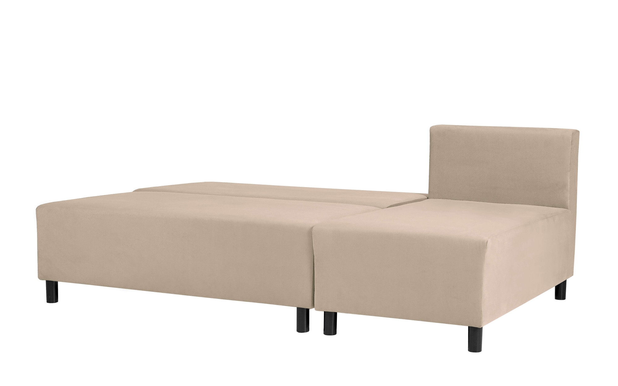 INOSIGN Ecksofa »IWALANI, Schlafsofa mit Bettkasten, Recamiere beidseitig montierbar«, L-Form, B/T/H 199/135/83 cm, Struktur weich & Velvet