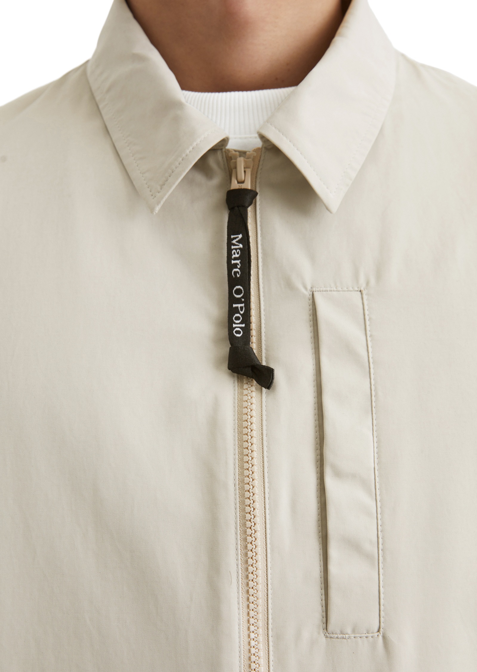 Marc O'Polo Outdoorjacke »aus wasserabweisendem Materialmix«, ohne Kapuze