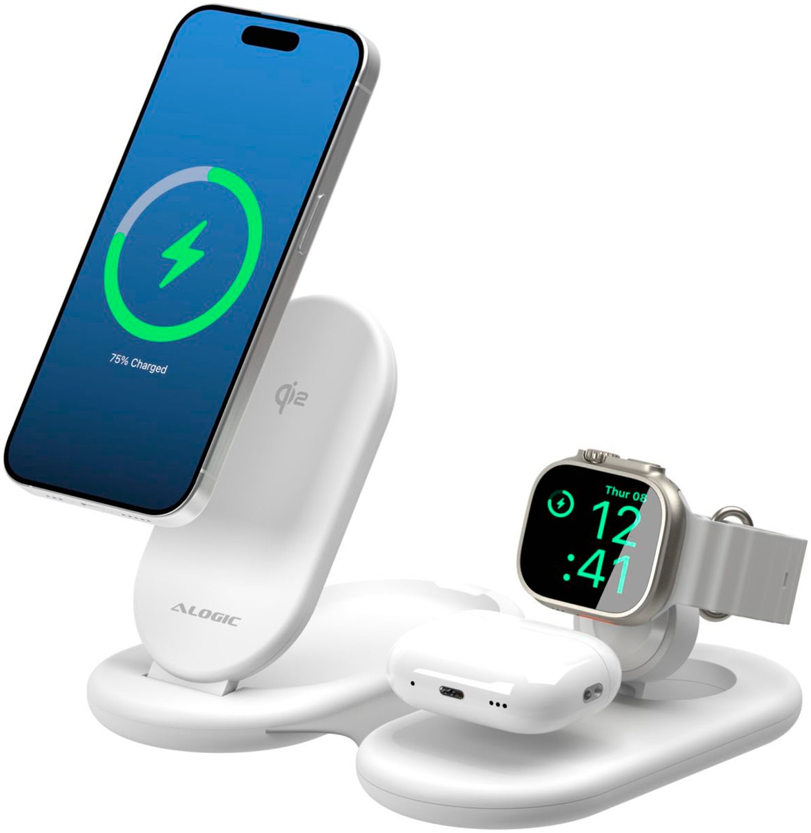 ALOGIC Wireless Charger »PackAway 3-in-1 Qi2«
