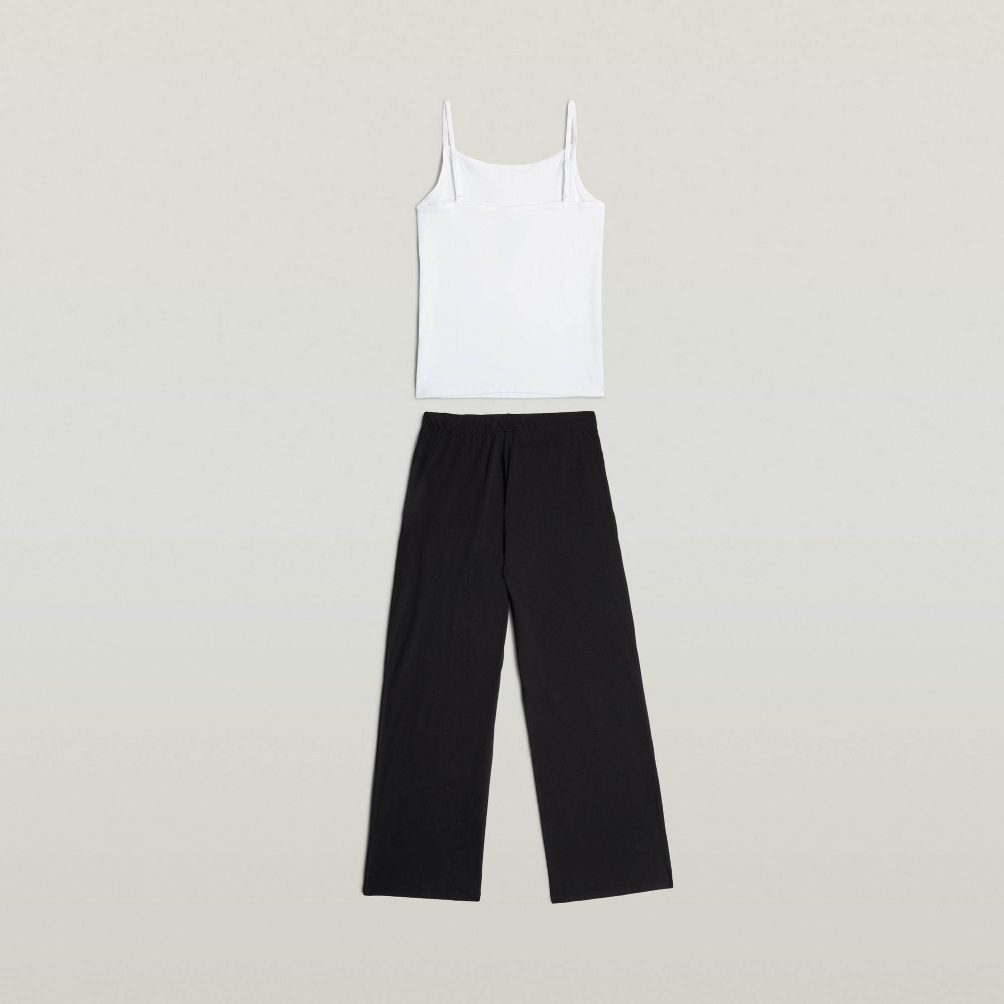 G-STAR Schlafanzug "AMBRETTE, CAMI & WIDE LEG PANT" Set, 2 mit Label-Details, Baumwoll-Mix