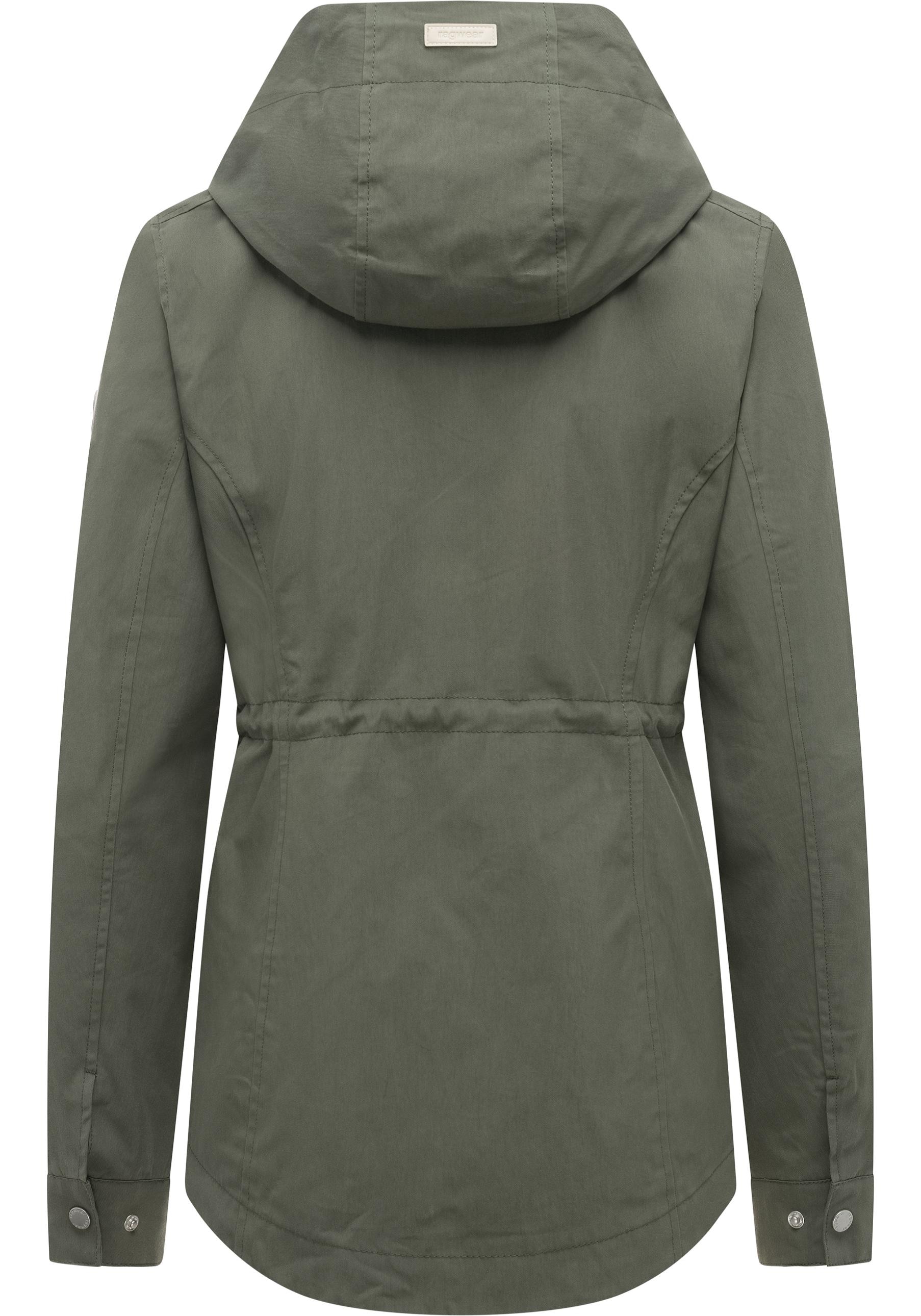 Ragwear Parka »Dankira« mit Kapuze Leichte Übergangsjacke mit verstellbarer Kapuze