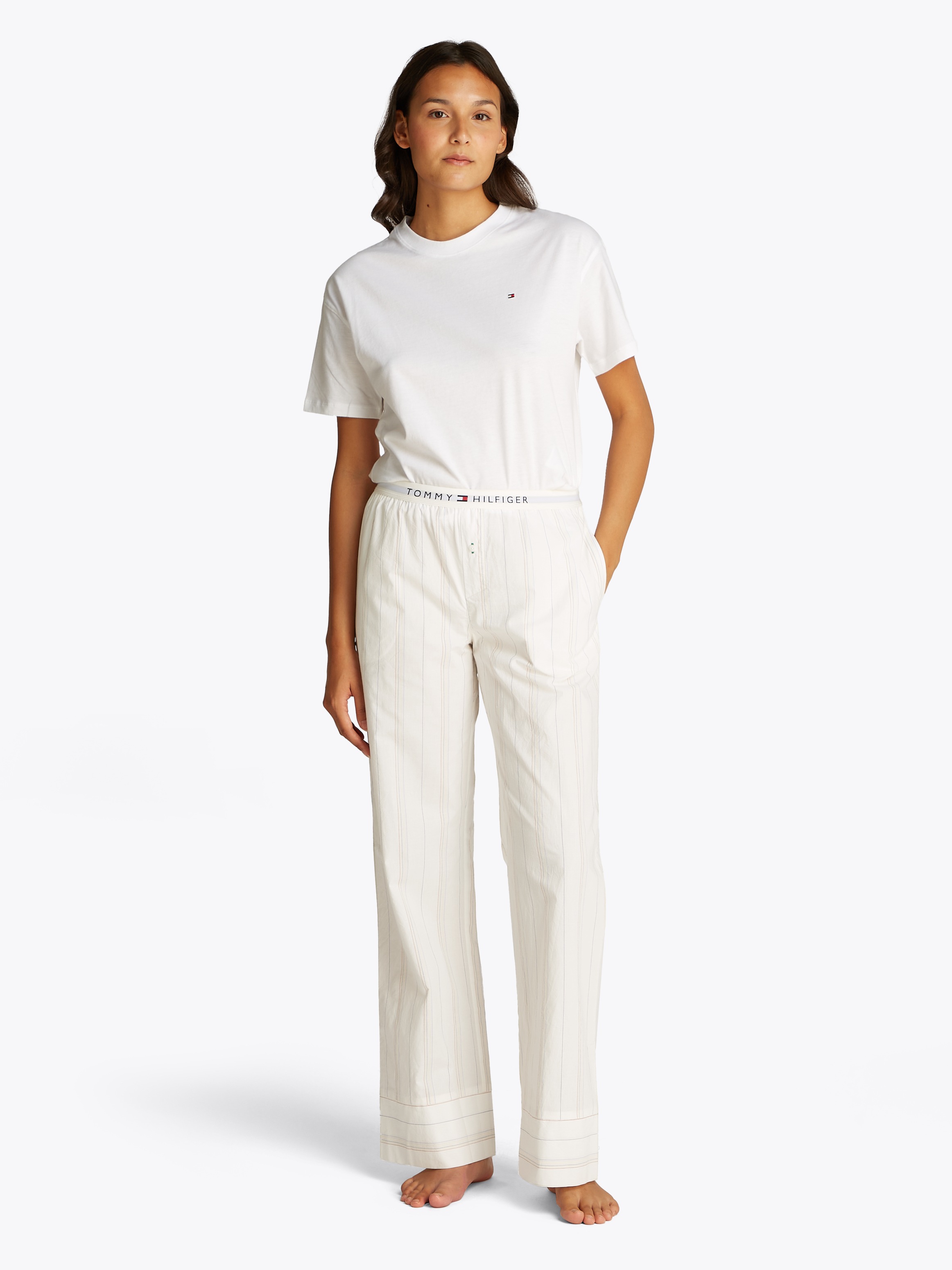Thumbnail - Tommy Hilfiger Underwear Loungehose "POPLIN PANTS" mit Streifenmuster, Logobund