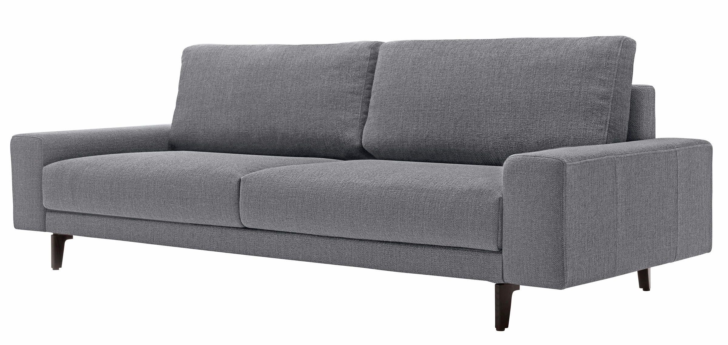 hülsta sofa 3-Sitzer »hs.450«, Armlehne breit niedrig, Alugussfüße in umbragrau, Breite 220 cm