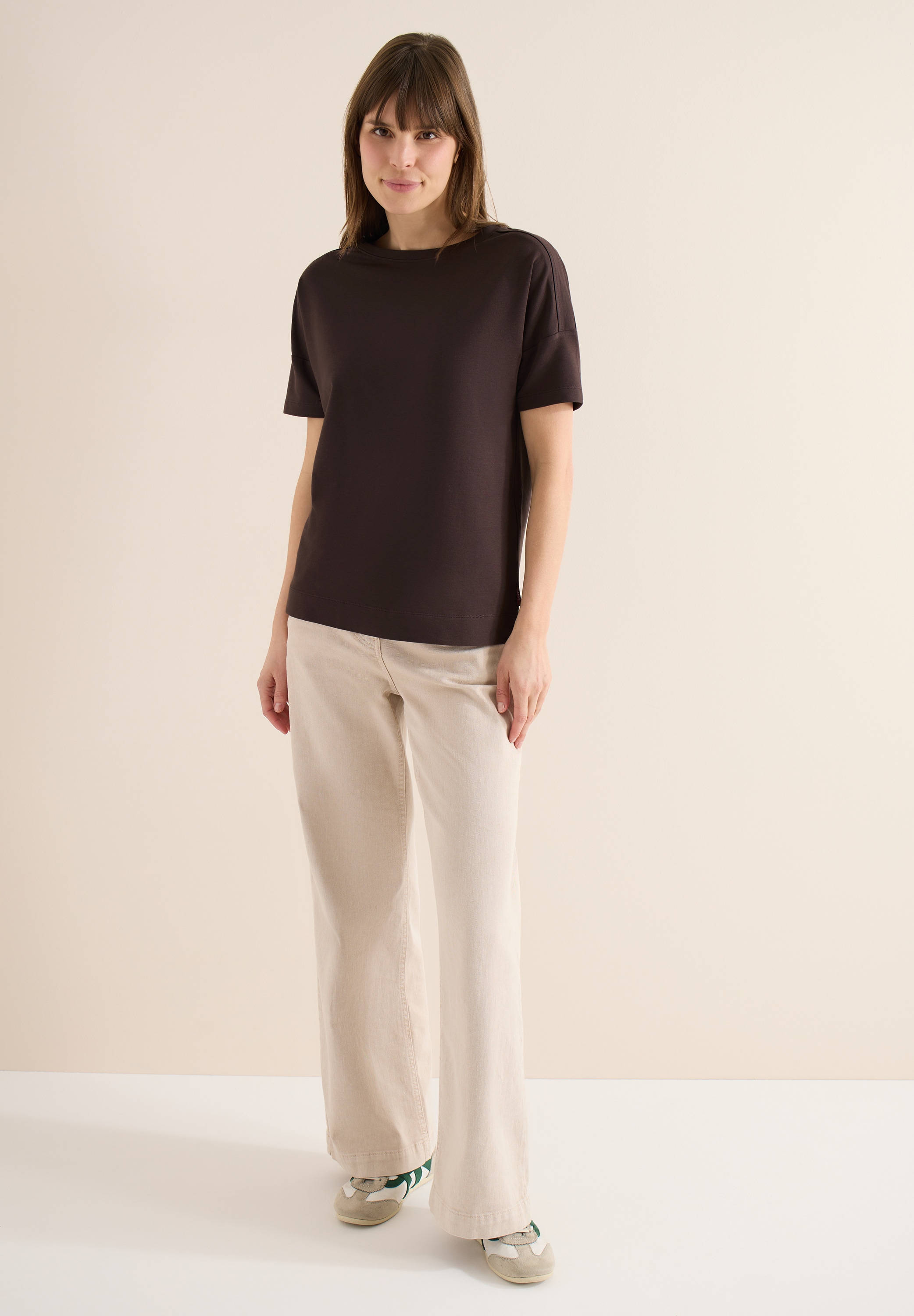 Cecil T-Shirt im soften Baumwoll-Mix