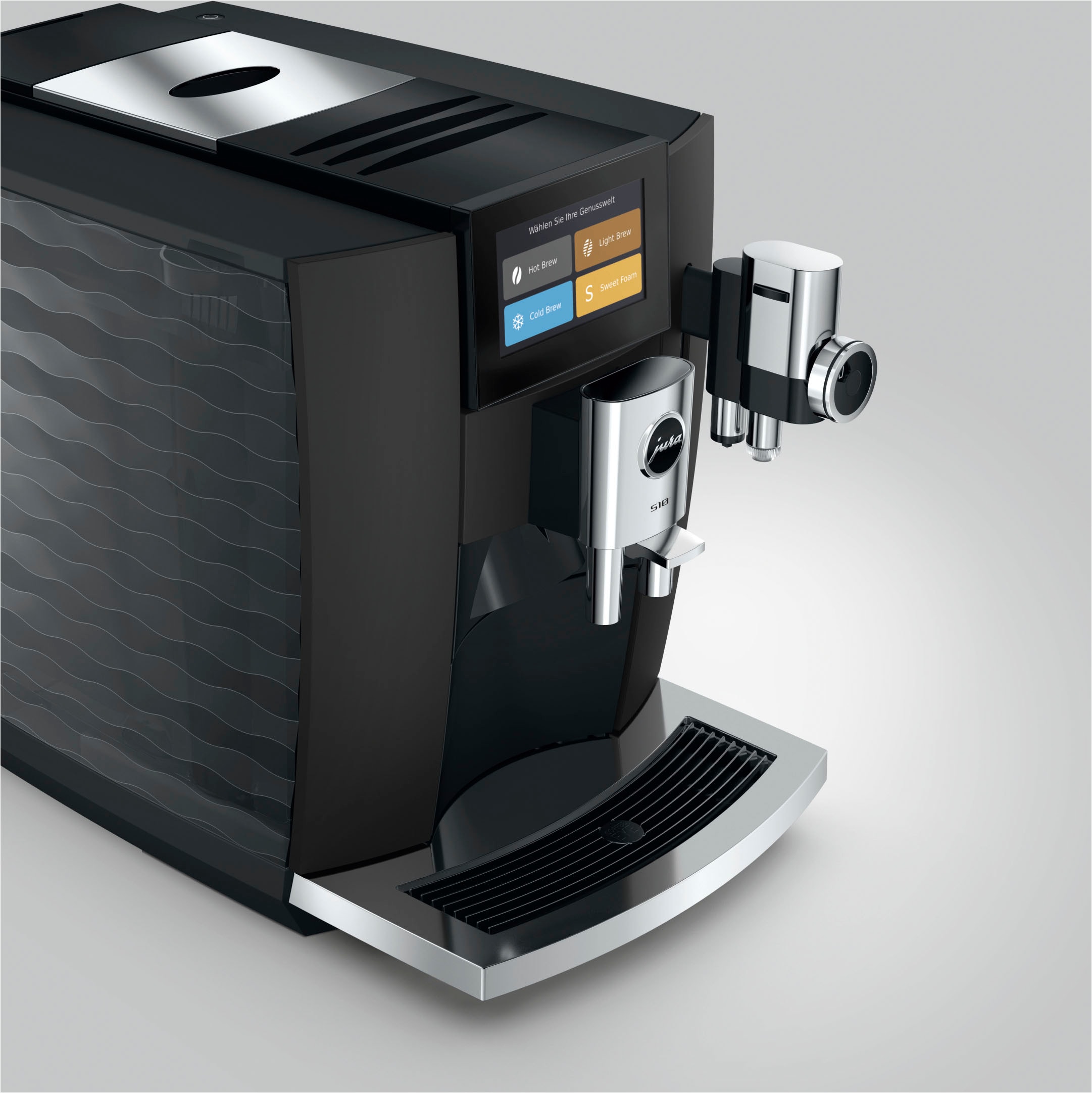 JURA Kaffeevollautomat »S10 Obsidian Black (EA)«